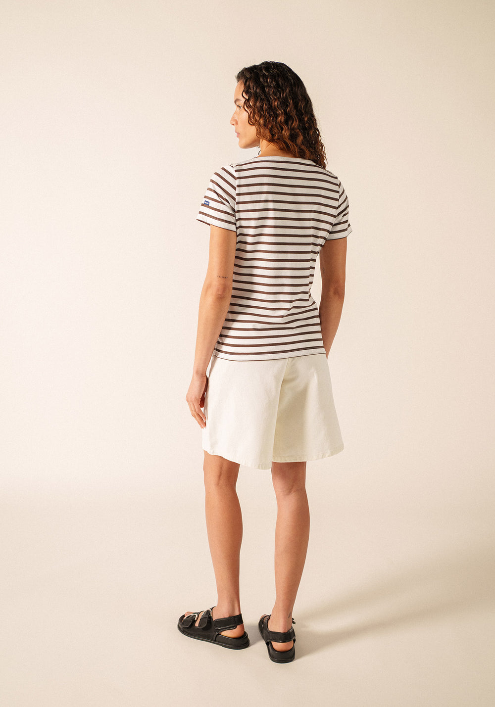 Etrille Breton shirt (NEIGE/EXPRESSO)