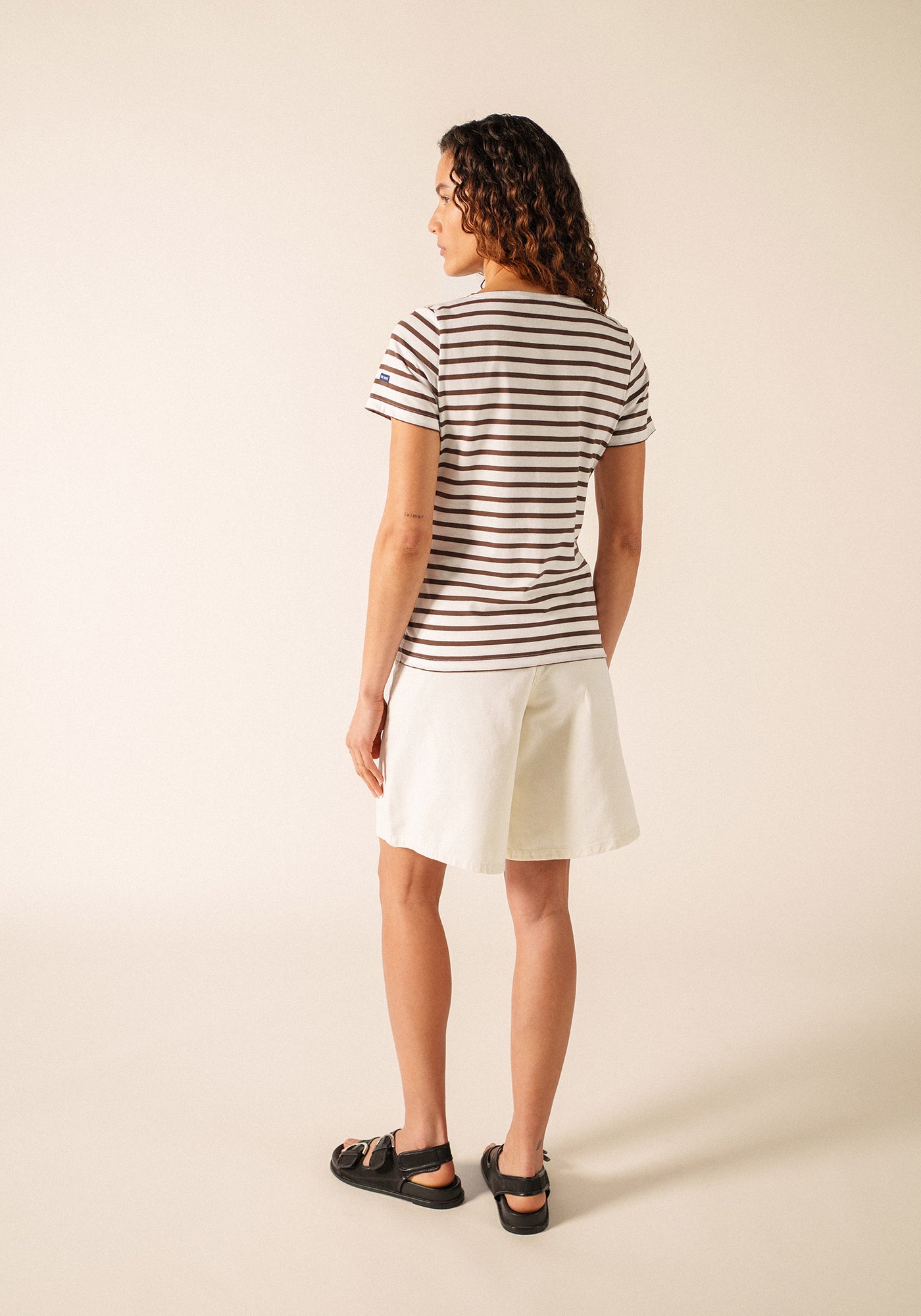 Etrille Breton shirt (NEIGE/EXPRESSO)