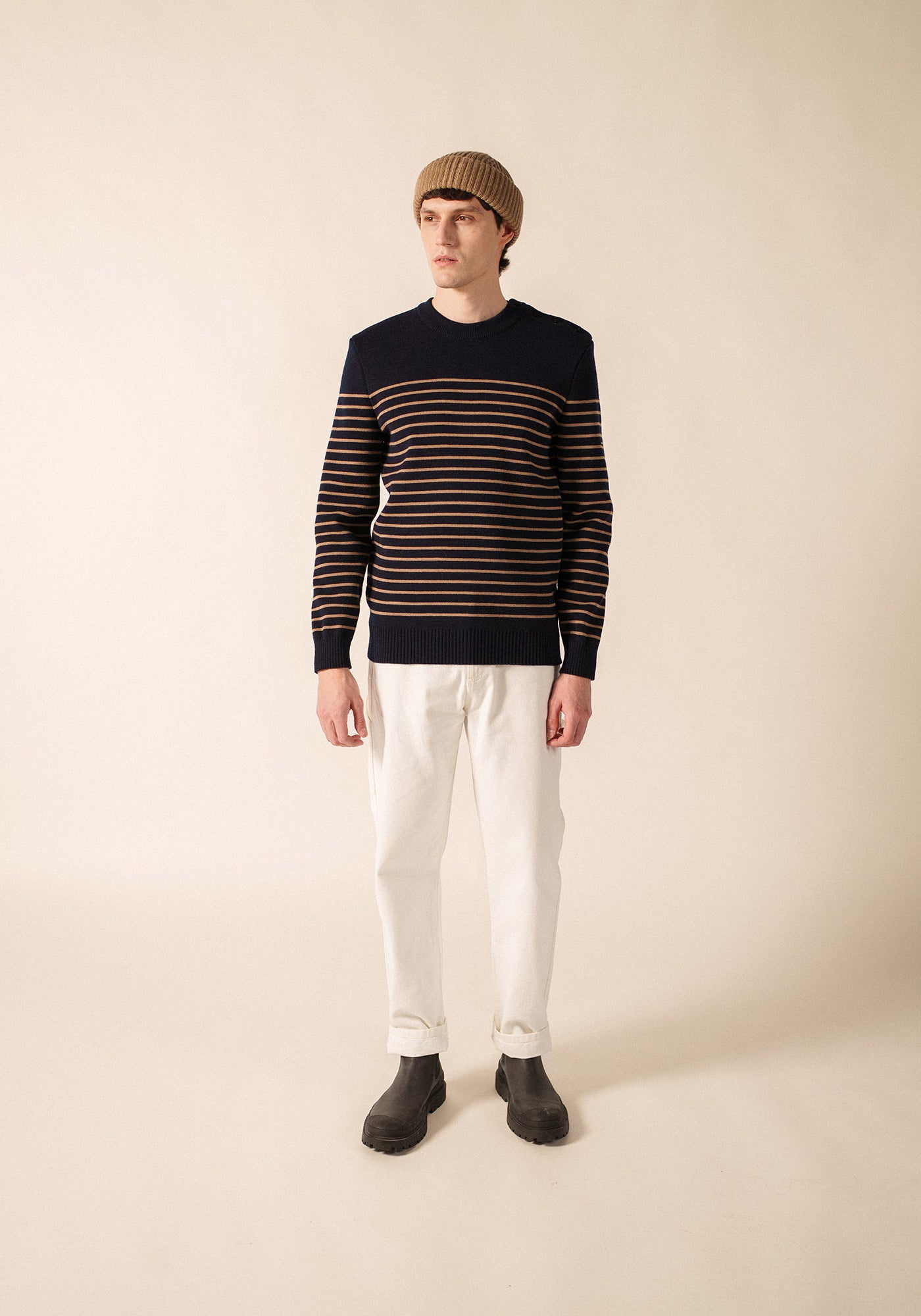 Binic sailor jumper (MARINE/BEIGE FONCE)