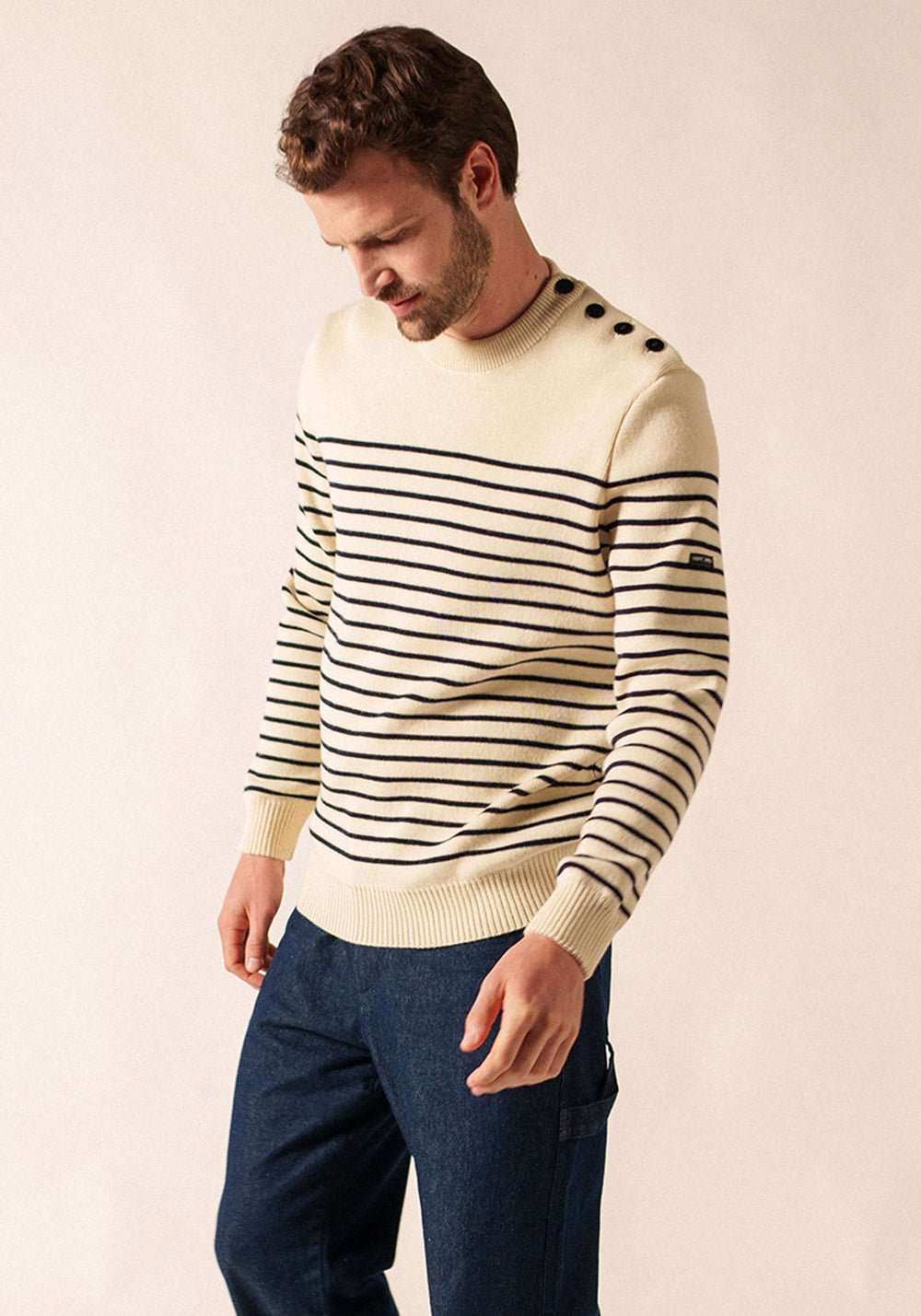 Binic sailor jumper (ECRU/MARINE)