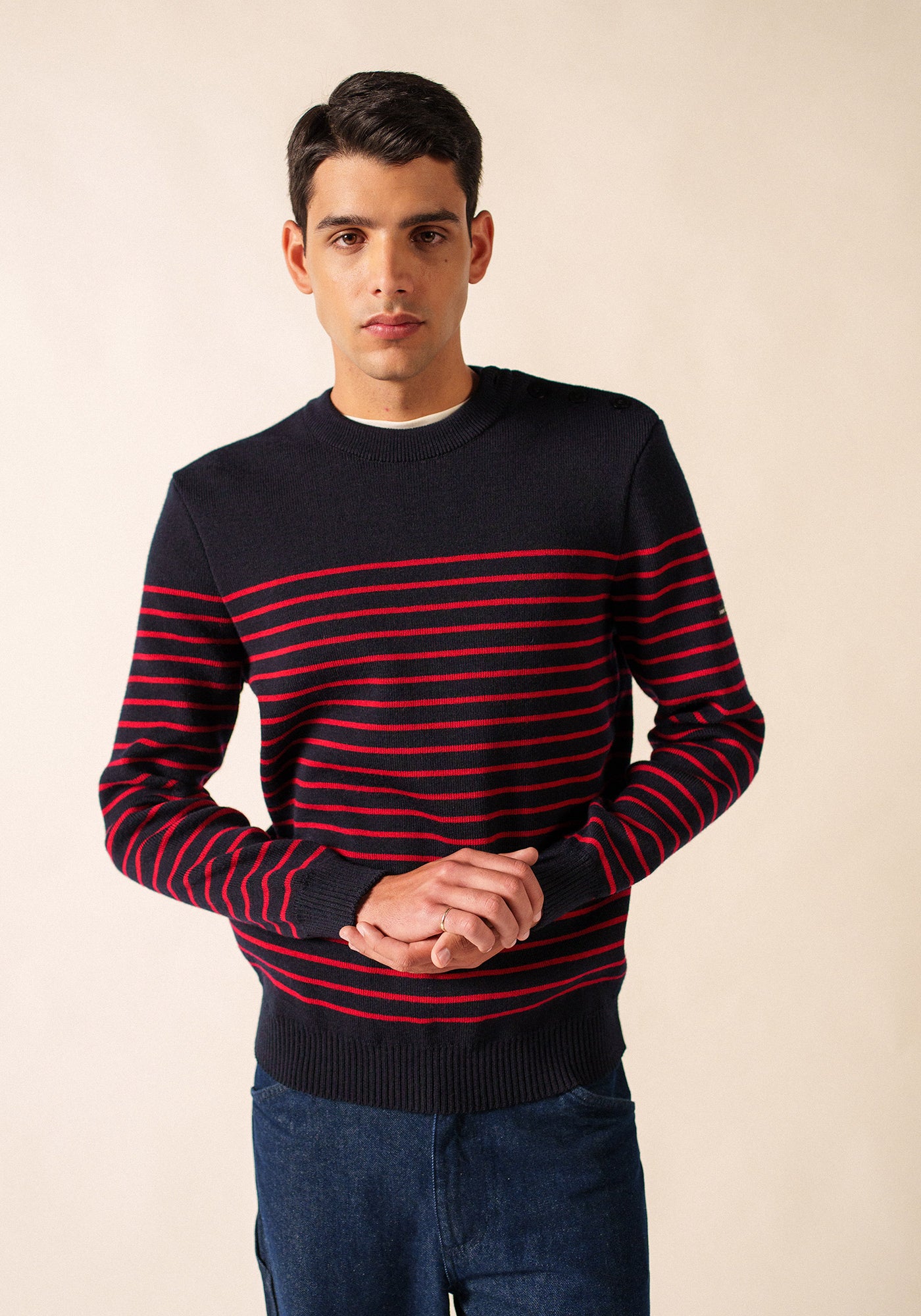 Binic sailor jumper (NAVY/MEDOC)