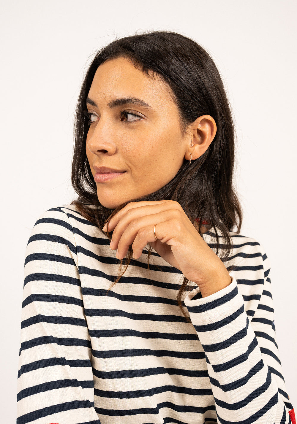 Vaujany Breton shirt (ECRU/MARINE)