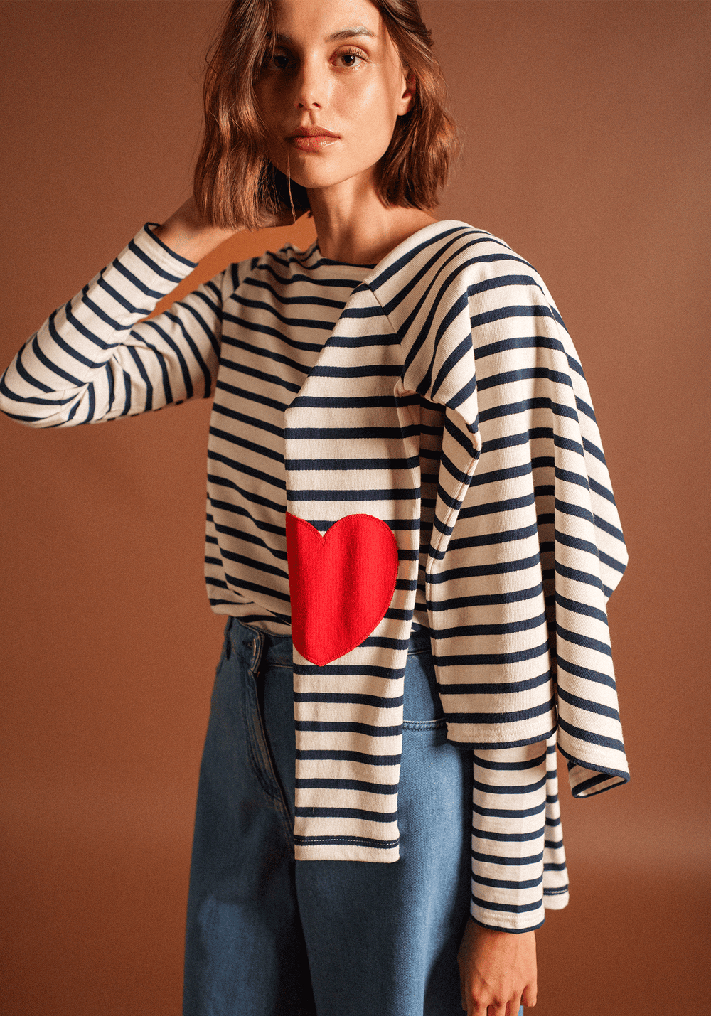 Vaujany Breton shirt (ECRU/MARINE)