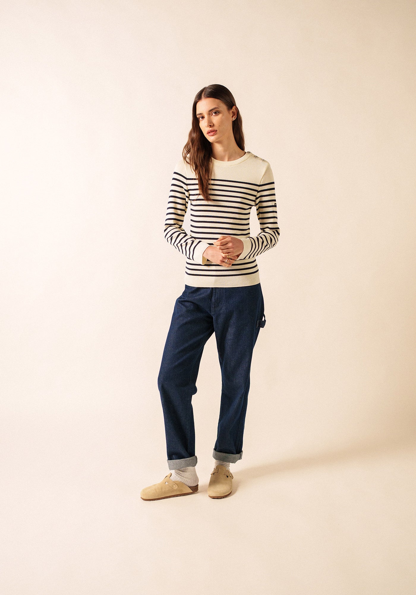 Marée sailor jumper (ECUME/NAVY)