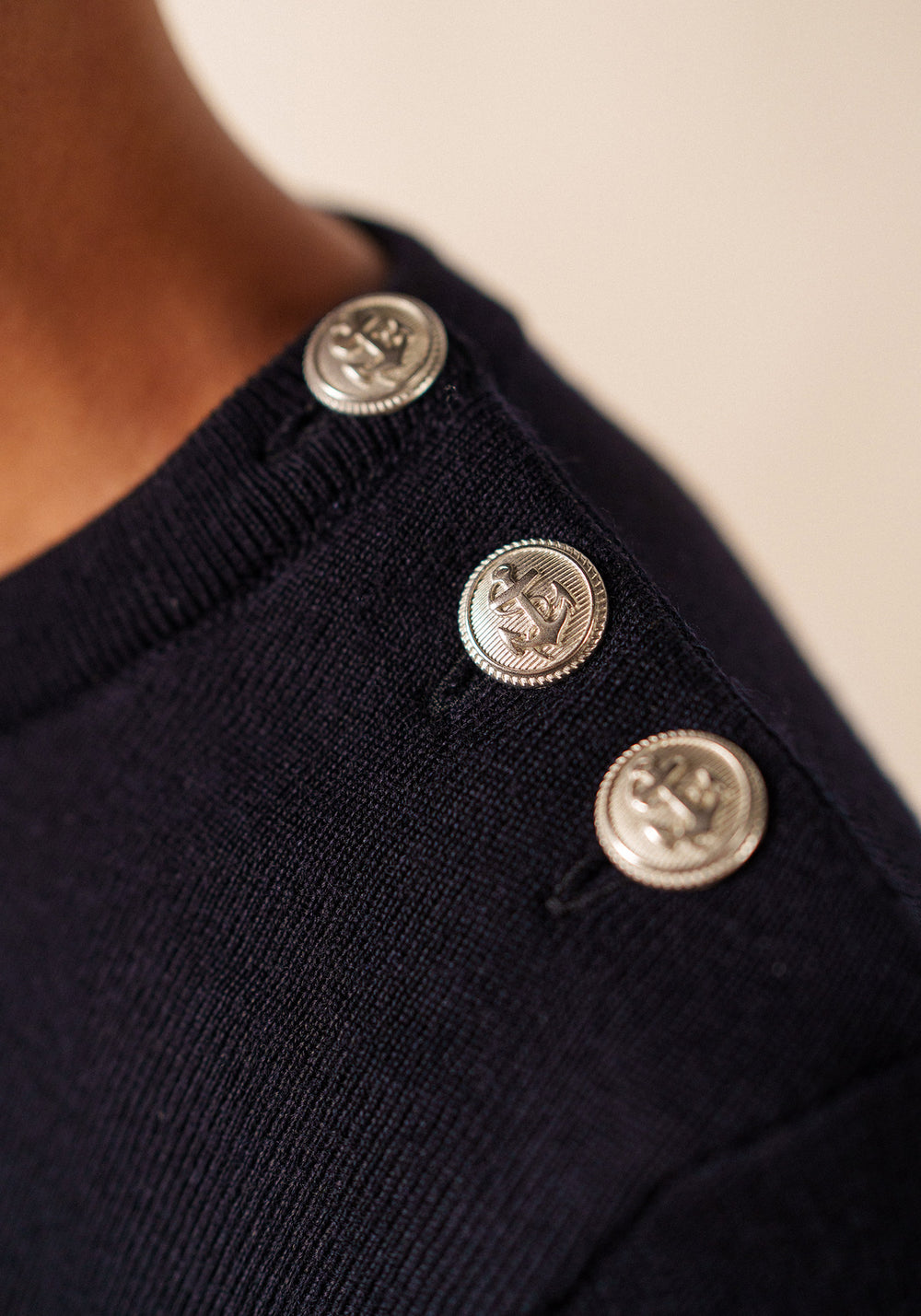 Marée sailor jumper (NAVY/ECUME)