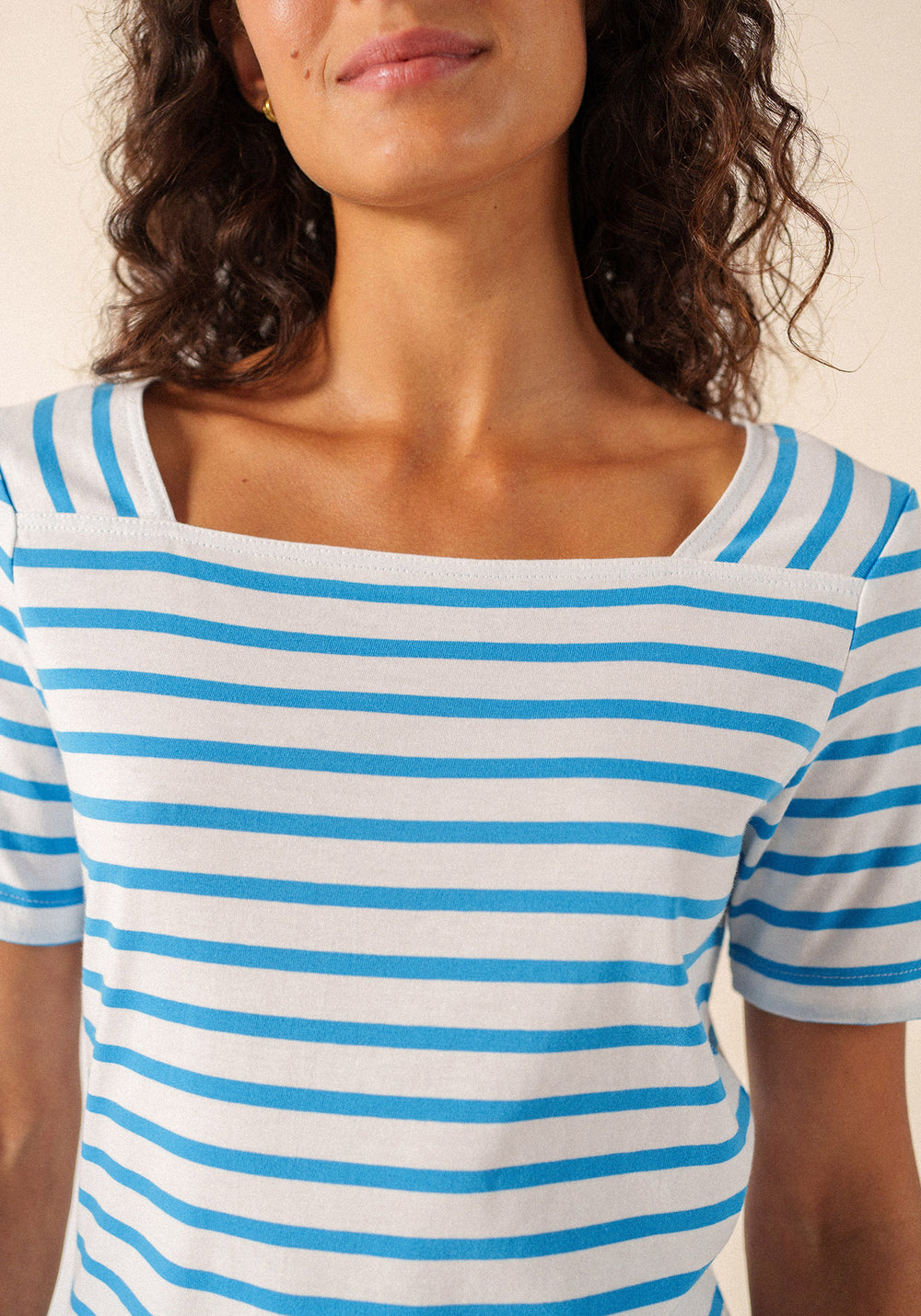 Pléneuf cotton Breton shirt (NEIGE/FLOT)