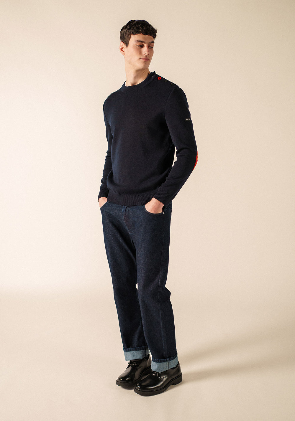 Mondiovision Normandie jumper (NAVY/MULTICO)