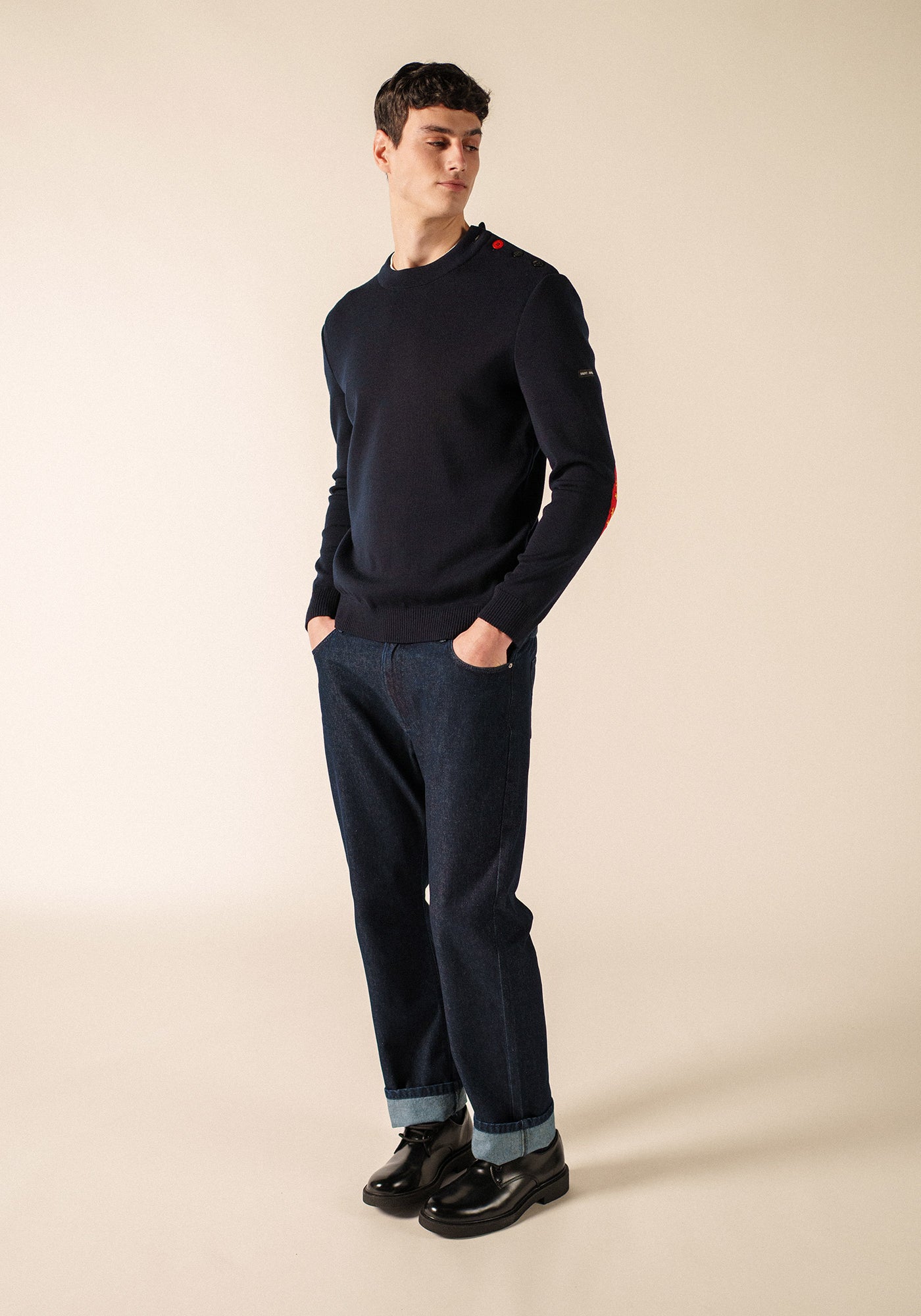 Mondiovision Normandie jumper (NAVY/MULTICO)