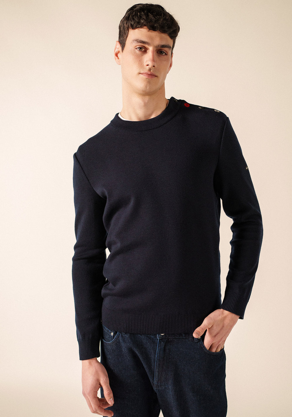 Mondiovision Normandie jumper (NAVY/MULTICO)