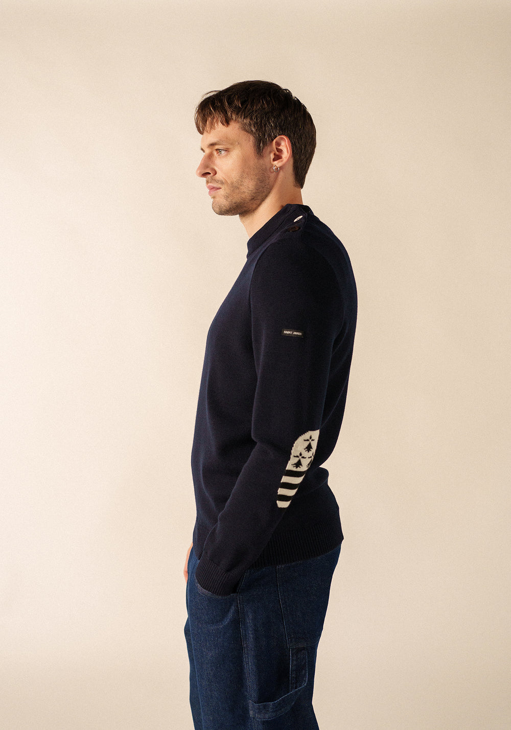 Mondiovision Bretagne jumper (NAVY/MULTICO)