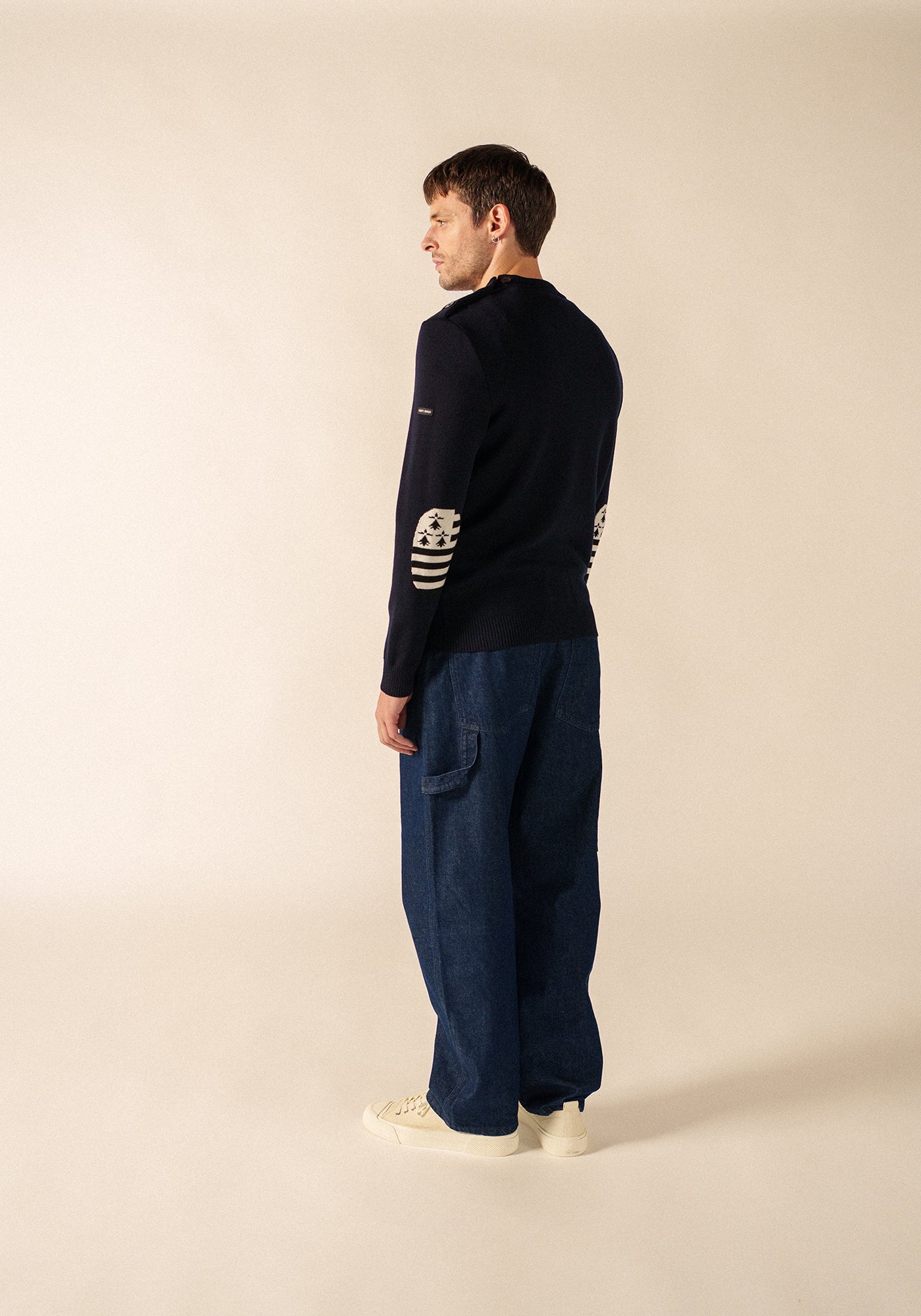 Mondiovision Bretagne jumper (NAVY/MULTICO)