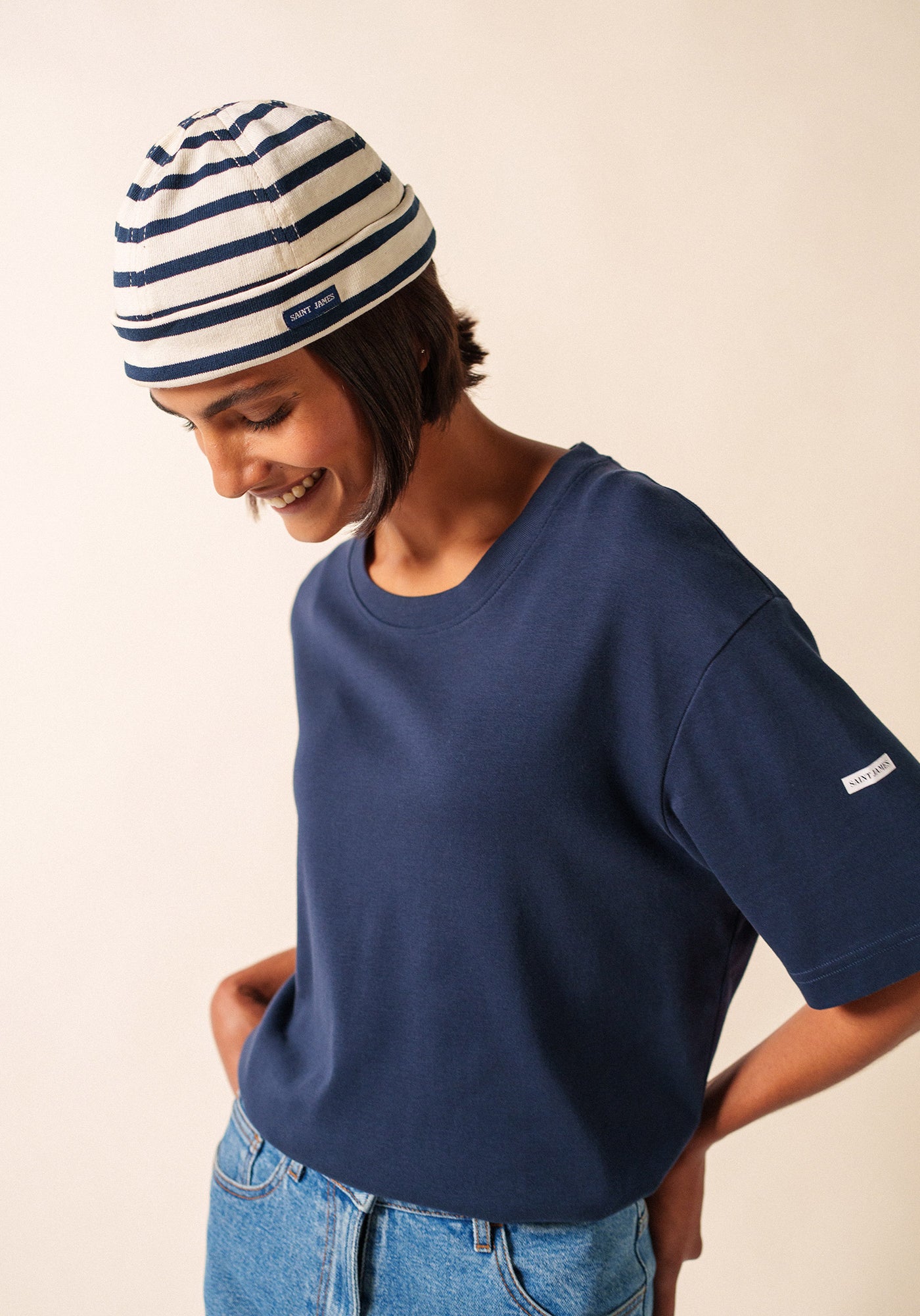 Miki Mériden cap (ECRU/MARINE)