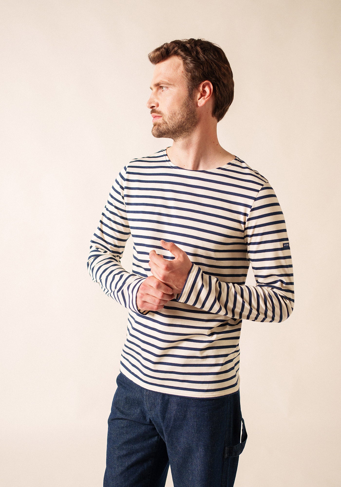 Minquiers Breton shirt (ECRU/MARINE)