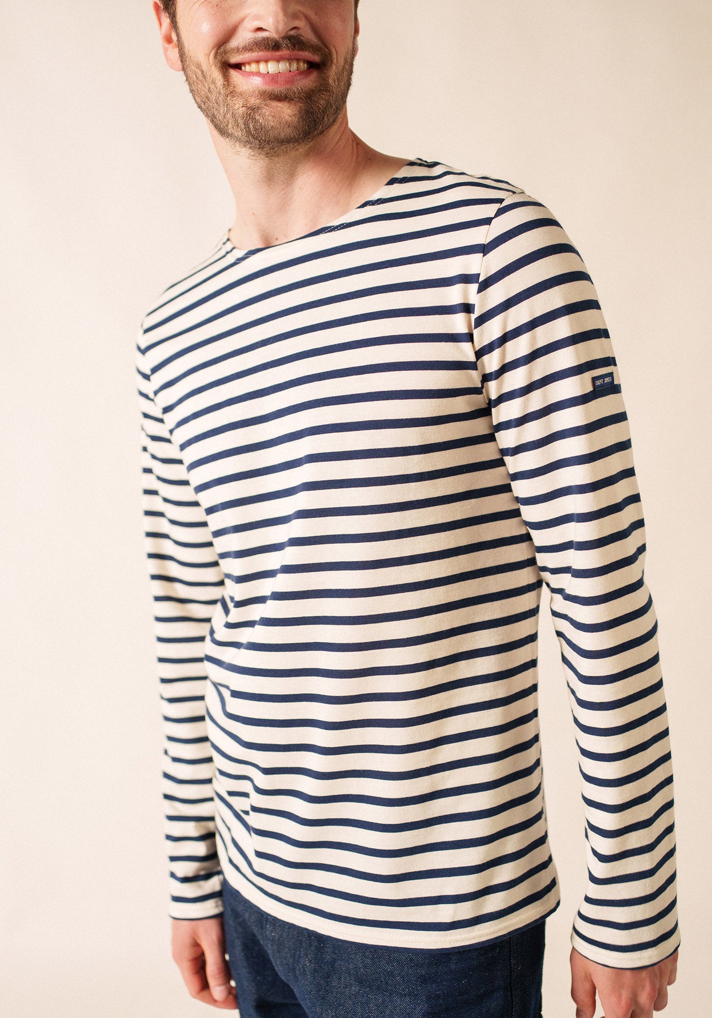 Minquiers Breton shirt (ECRU/MARINE)