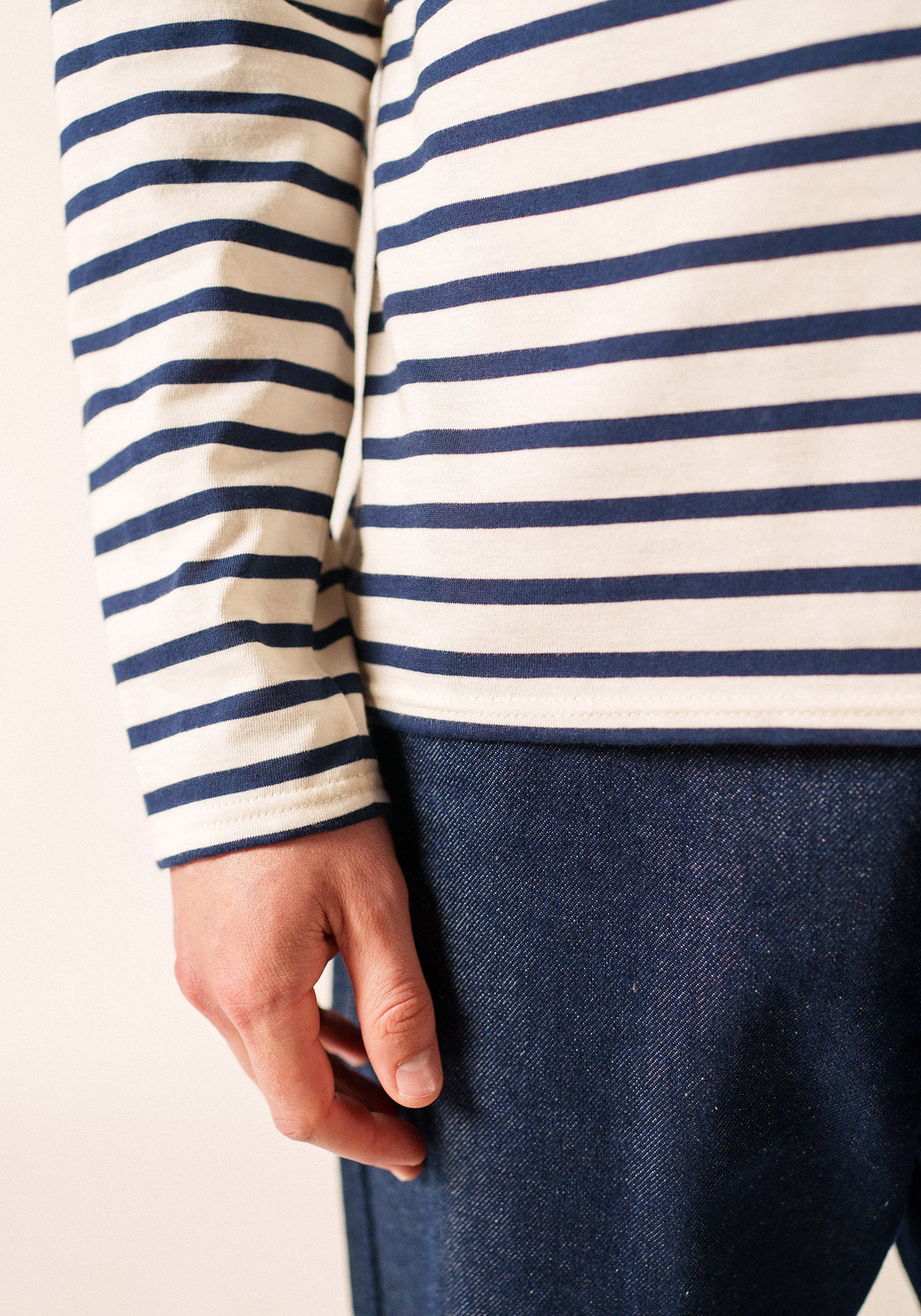 Minquiers Breton shirt (ECRU/MARINE)