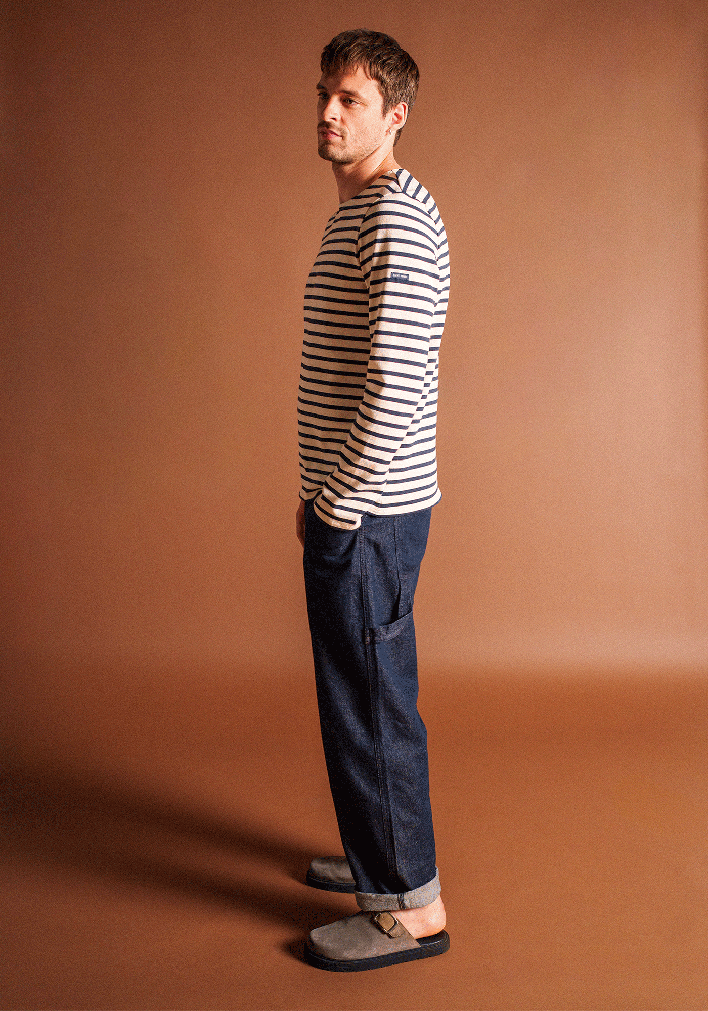 Minquiers Breton shirt (ECRU/MARINE)