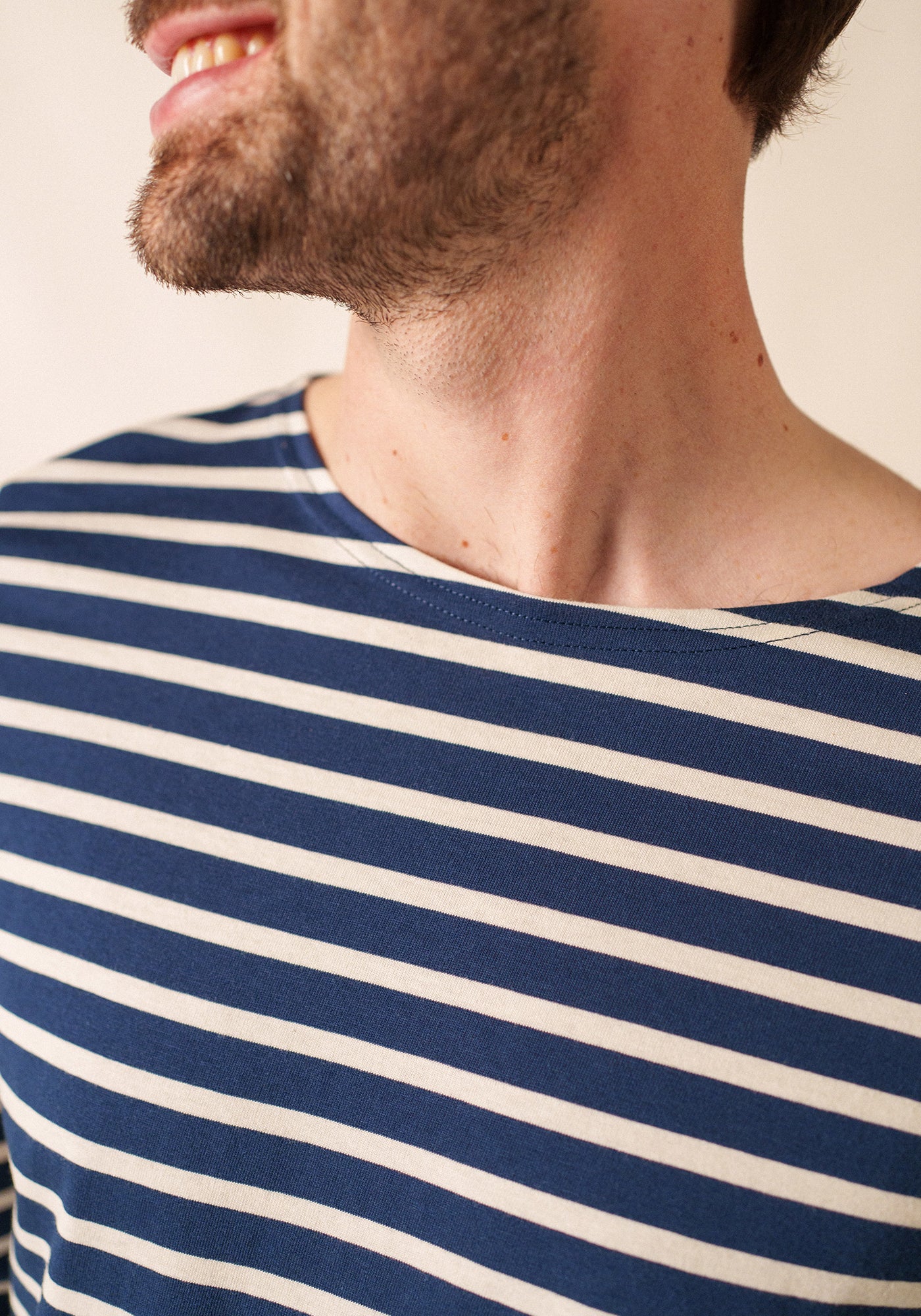 Minquiers Breton shirt (MARINE/ECRU)