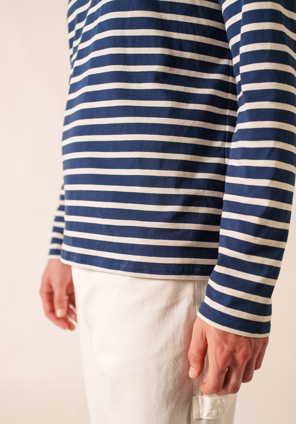 Minquiers Breton shirt (MARINE/ECRU)