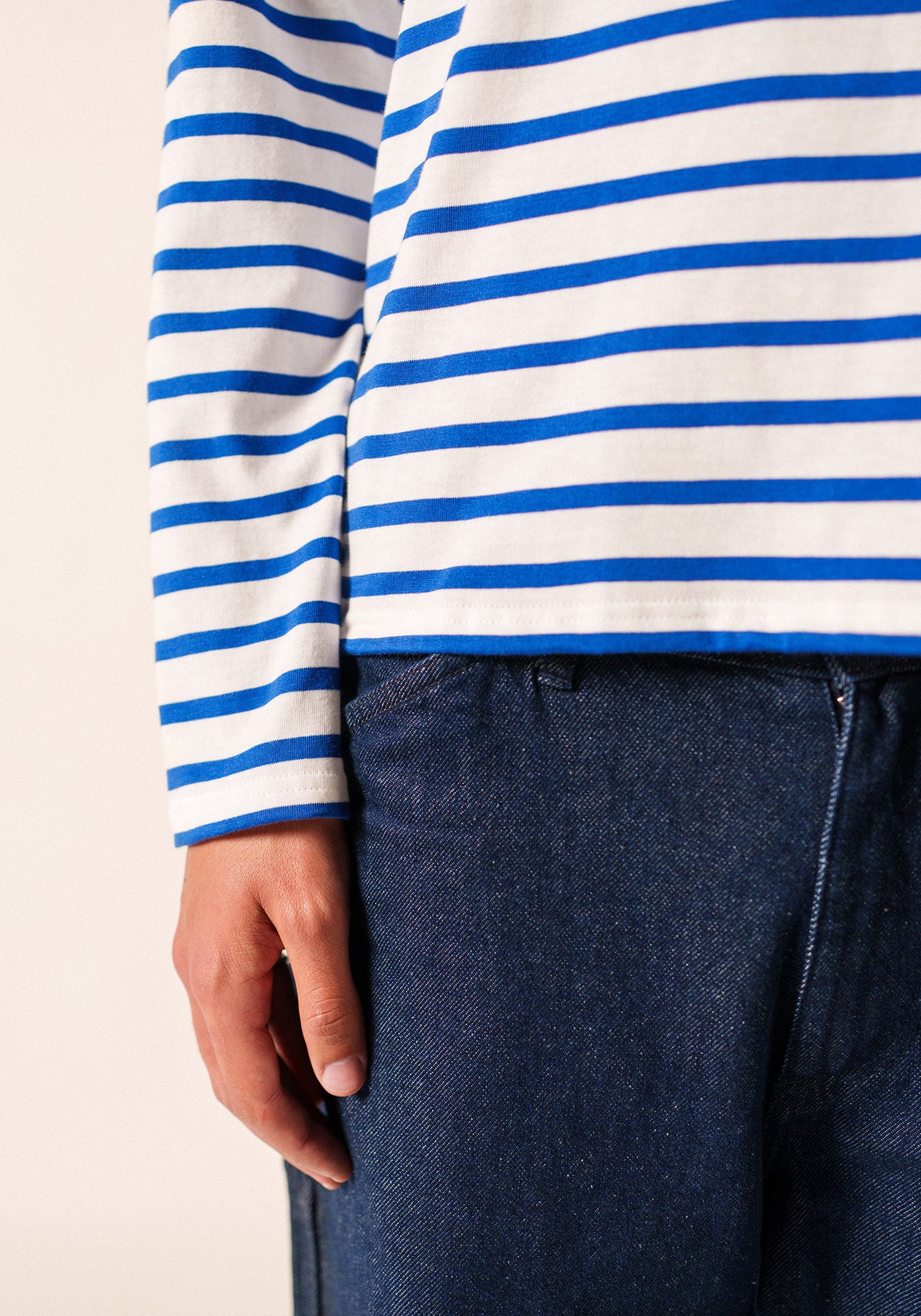 Minquiers Breton shirt (NEIGE/GITANE)