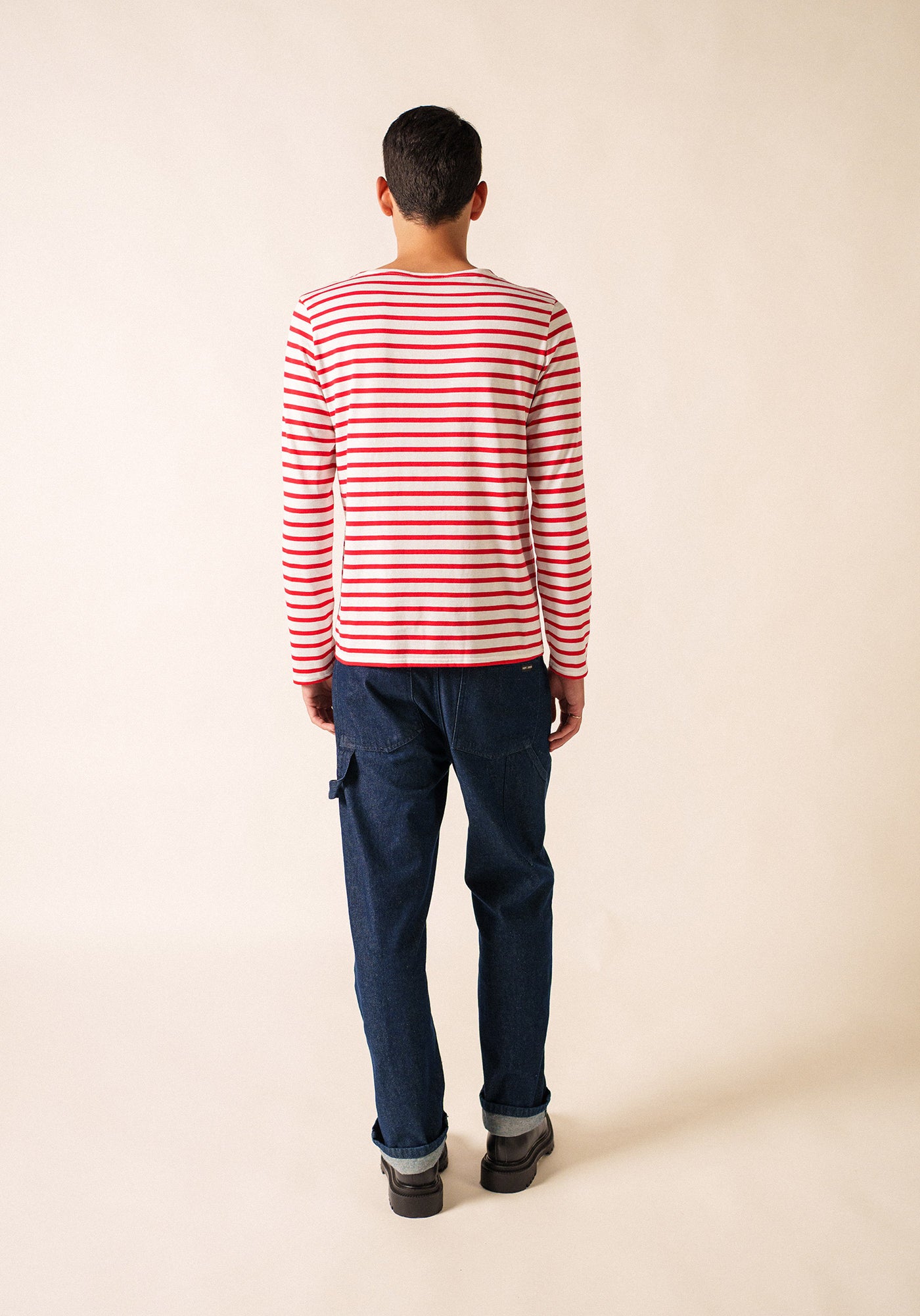 Minquiers Breton shirt (NEIGE/TULIPE)