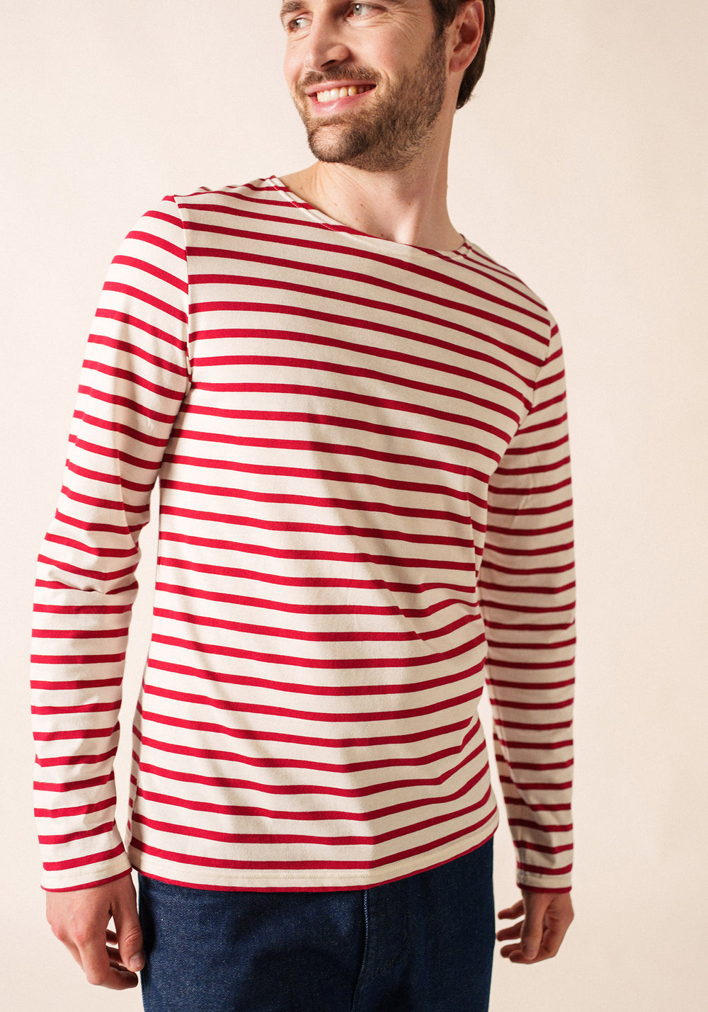 Minquiers Breton shirt (ECRU/PERSAN)