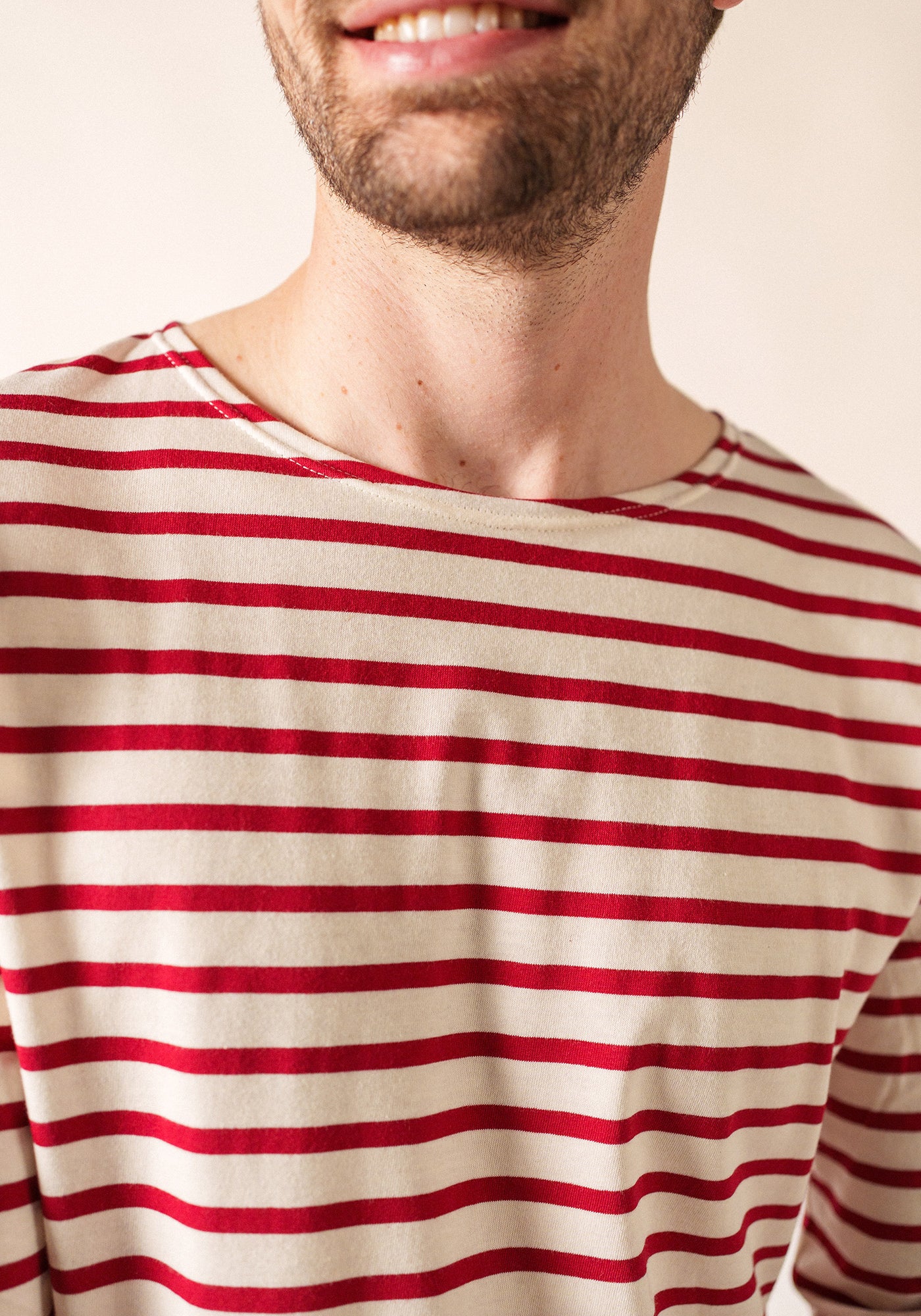 Minquiers Breton shirt (ECRU/PERSAN)