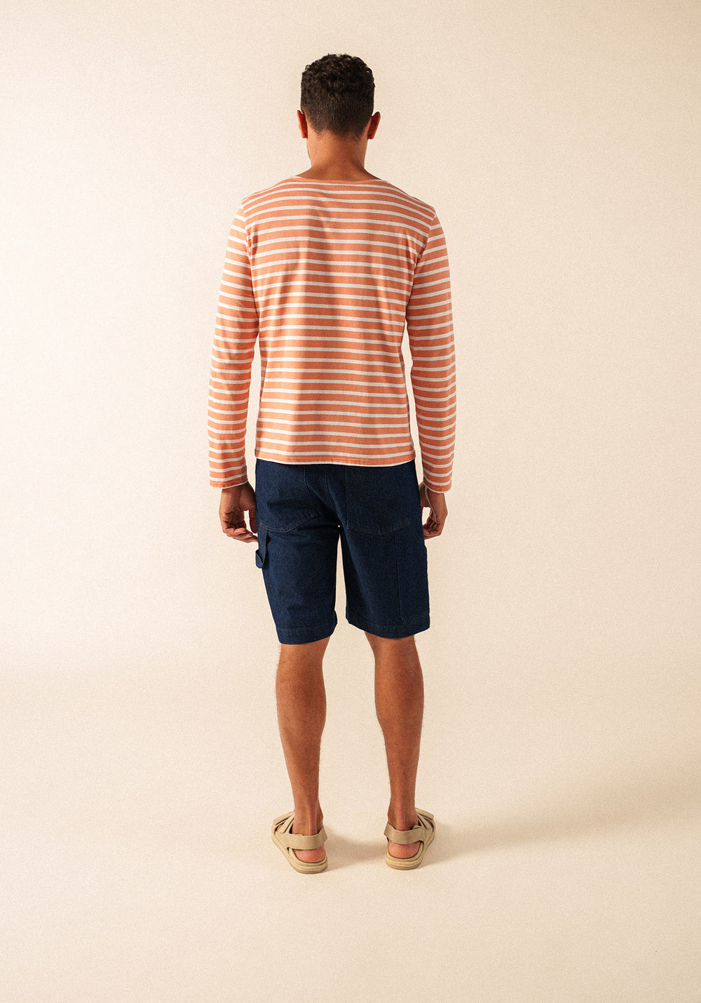 Minquiers Breton shirt (ARGILE/NEIGE)