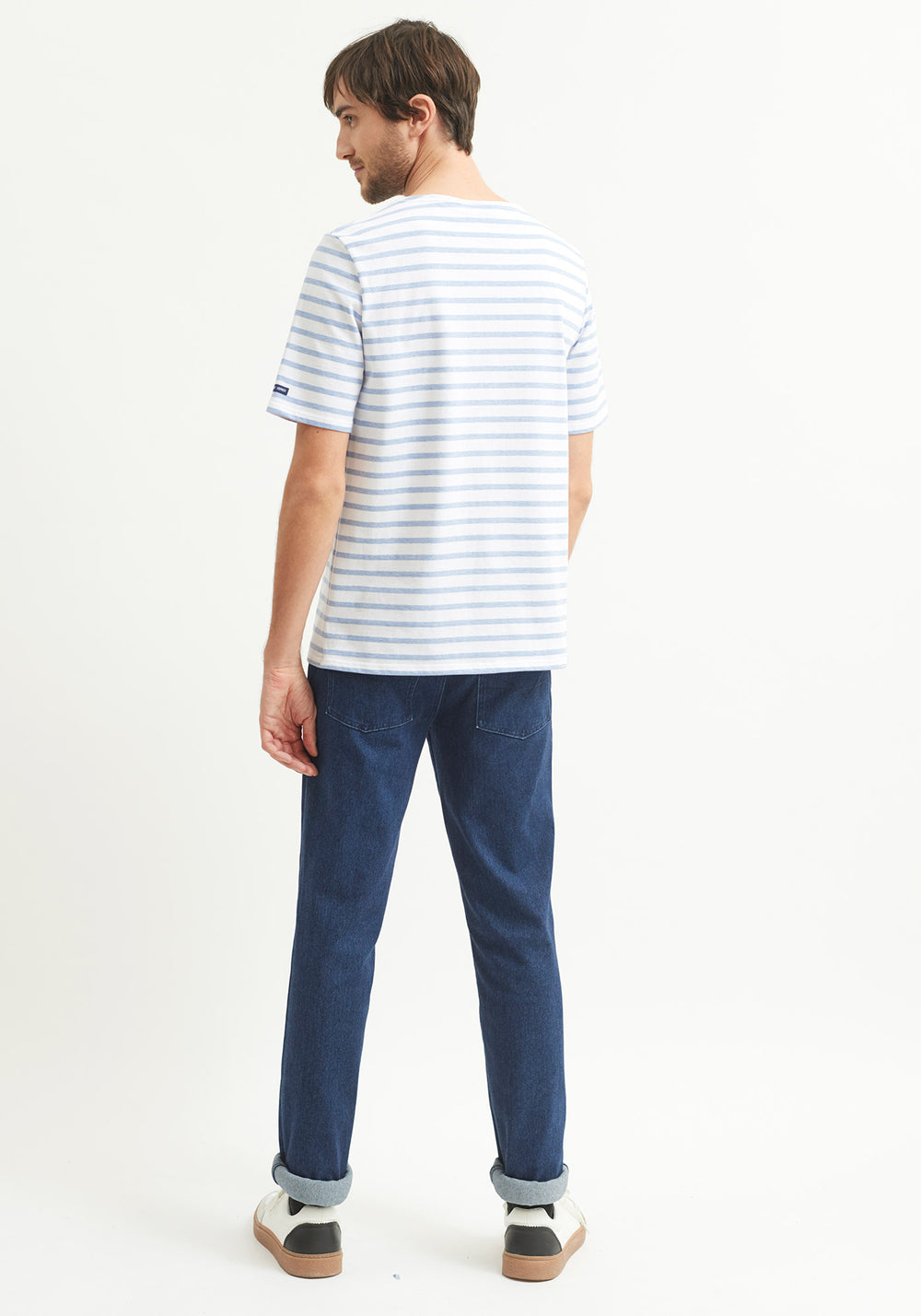 Levant Breton shirt (NEIGE/DENIM)