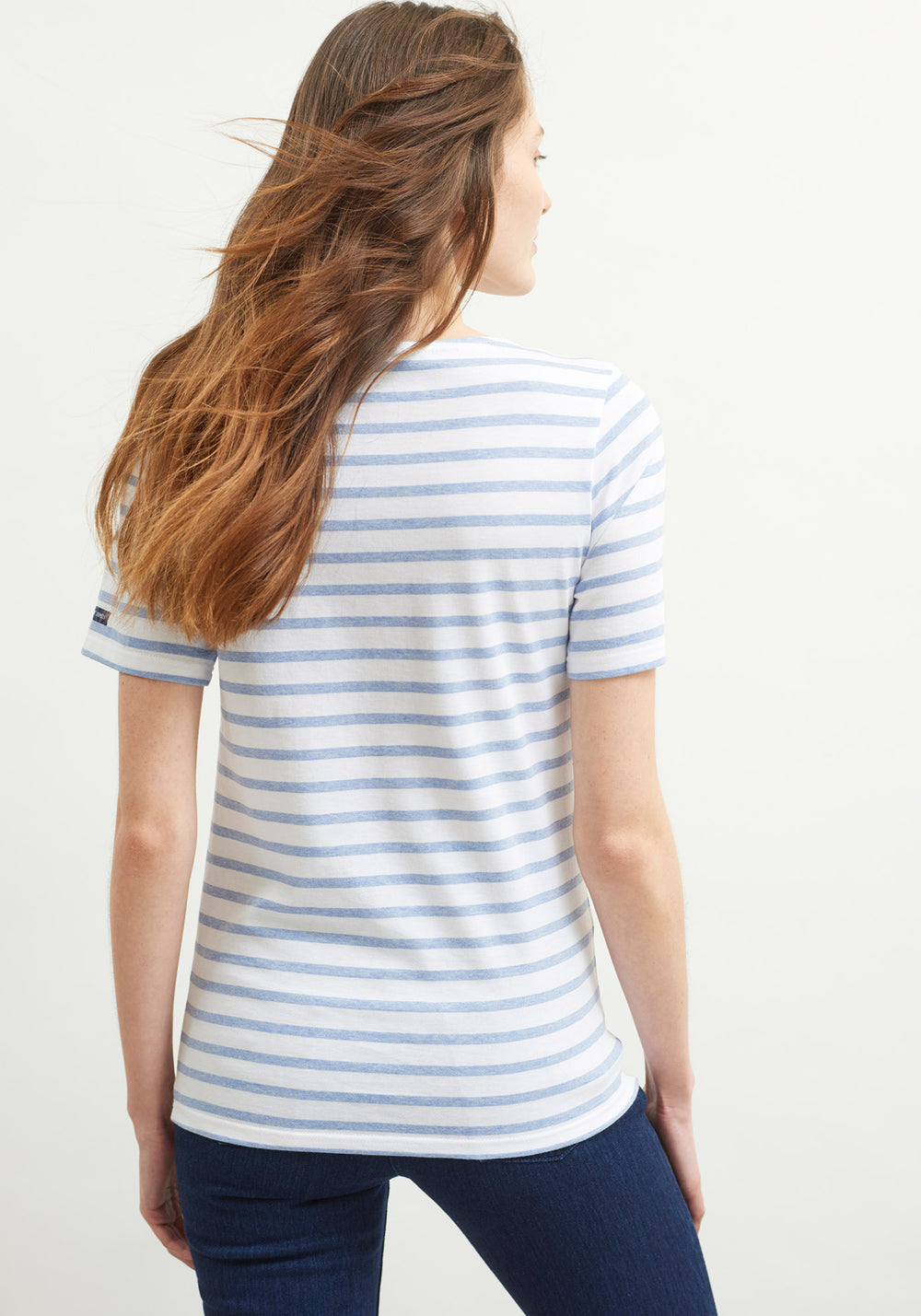 Levant Breton shirt (NEIGE/DENIM)