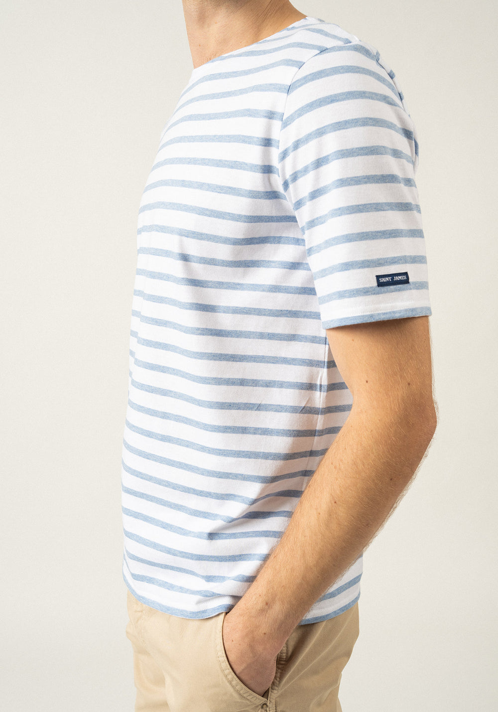 Levant Breton shirt (NEIGE/DENIM)