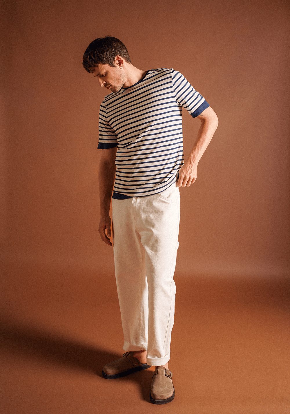 Levant Breton shirt (ECRU/MARINE)