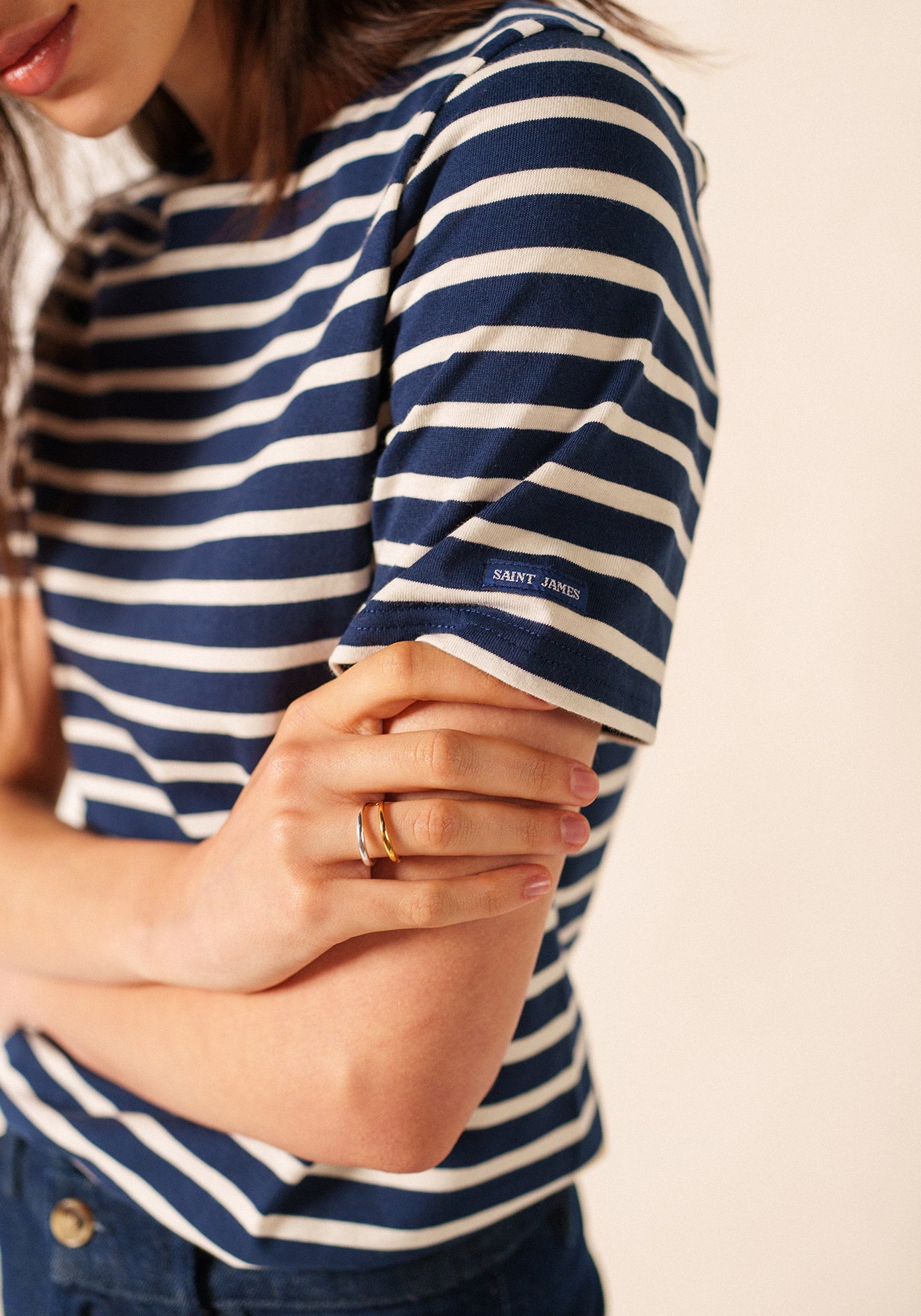 Levant Breton shirt (MARINE/ECRU)