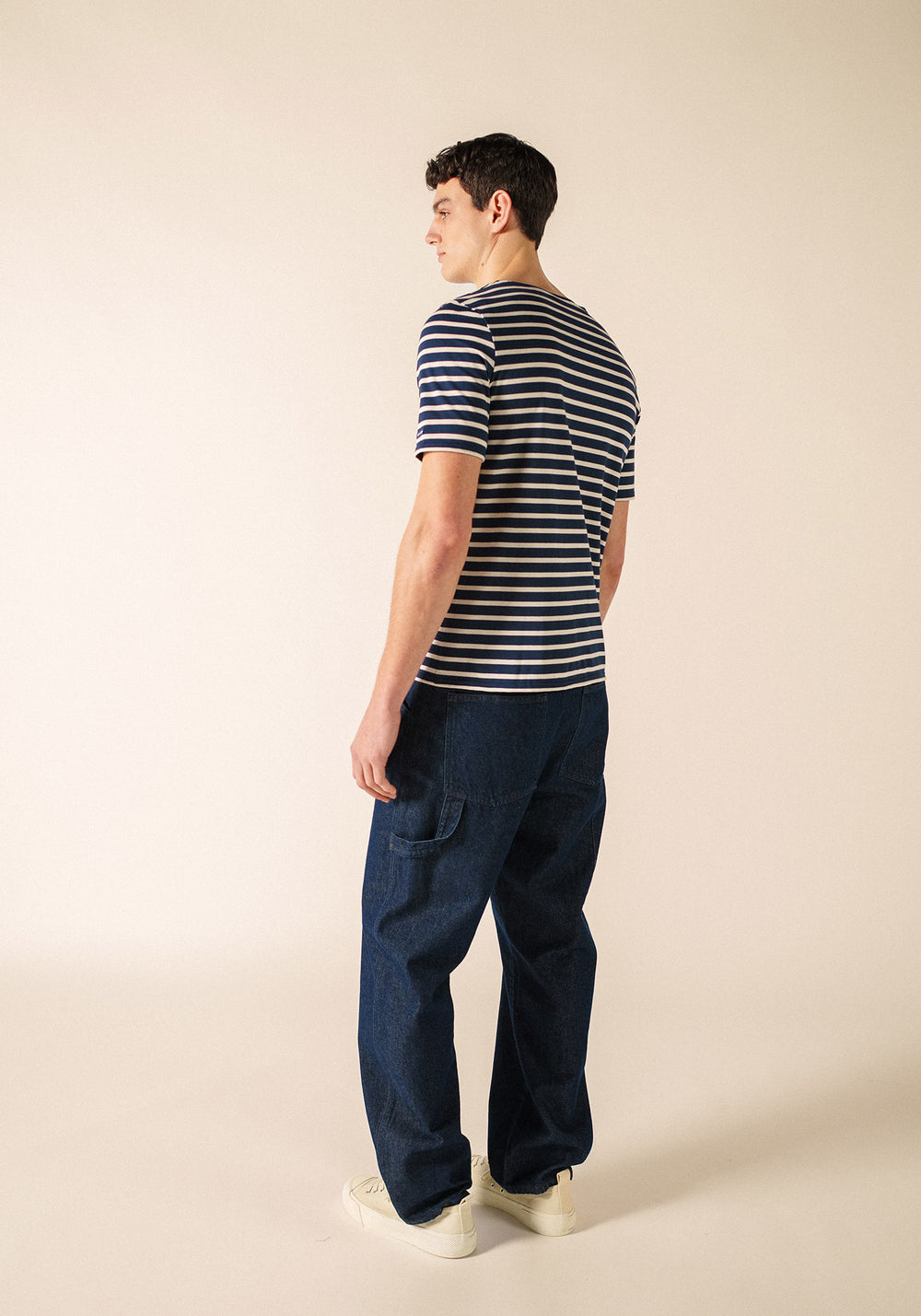 Levant Breton shirt (MARINE/ECRU)