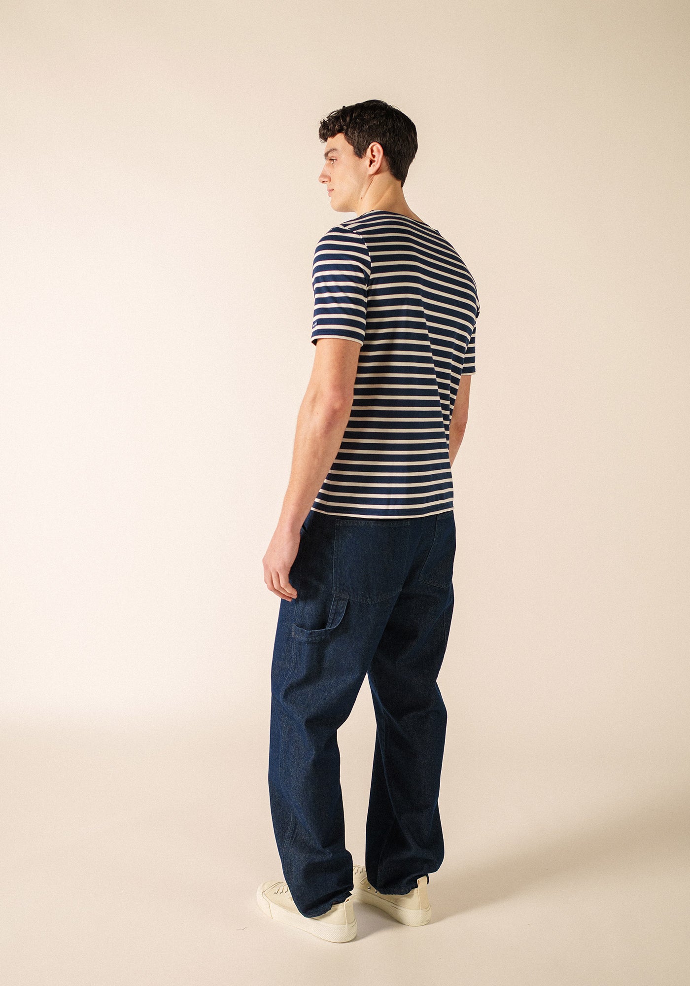Levant Breton shirt (MARINE/ECRU)