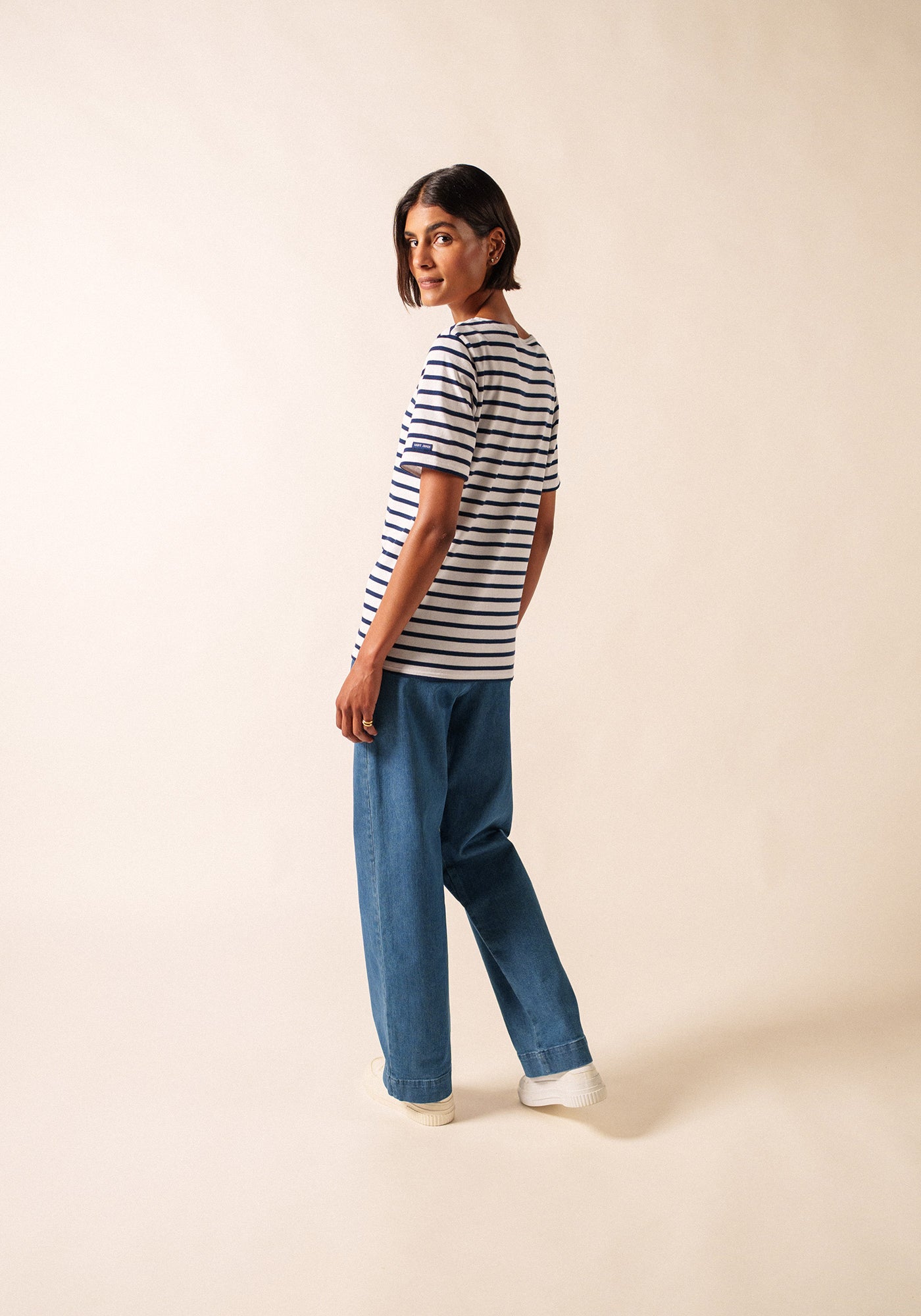 Levant Breton shirt (NEIGE/MARINE)