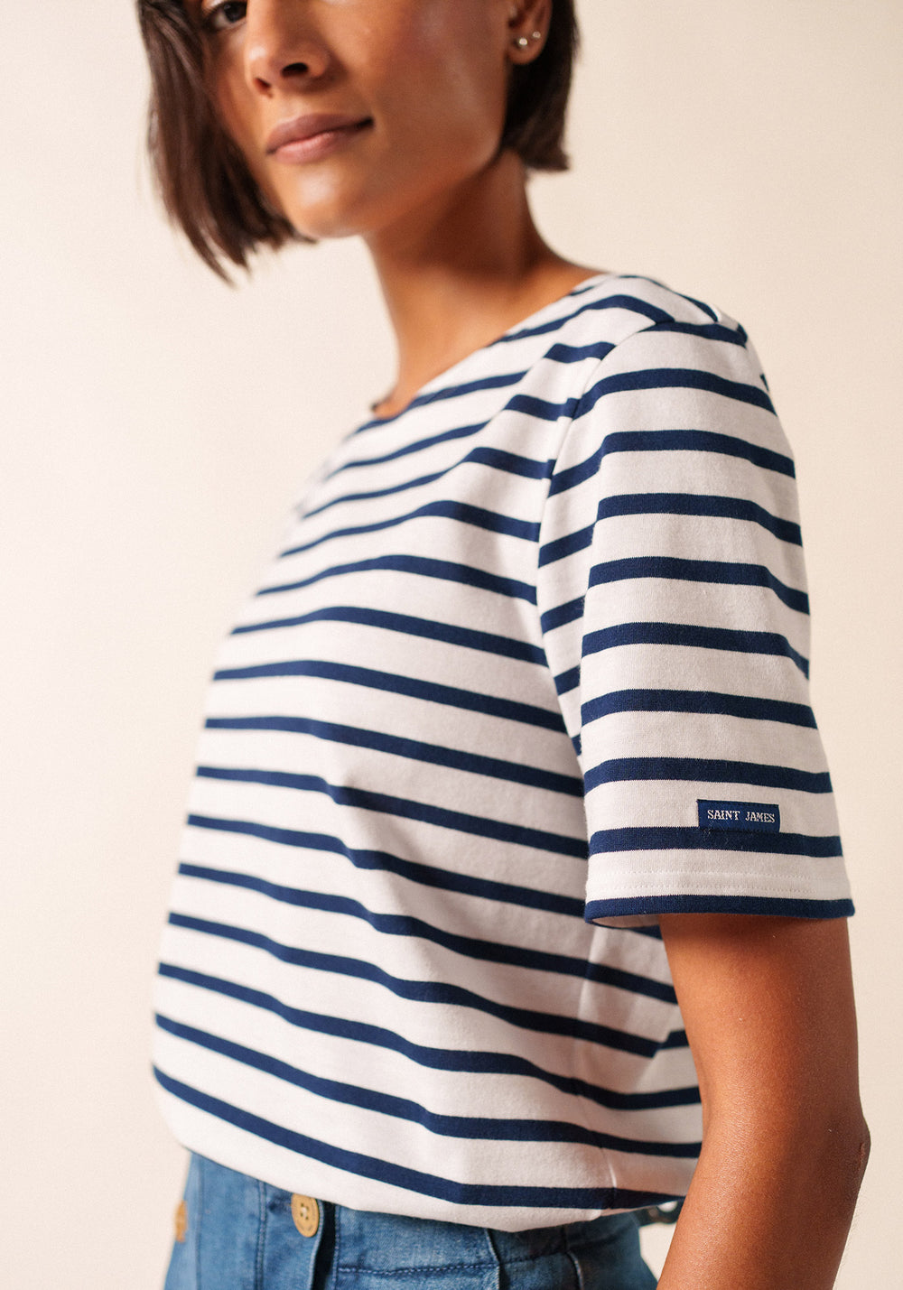 Levant Breton shirt (NEIGE/MARINE)