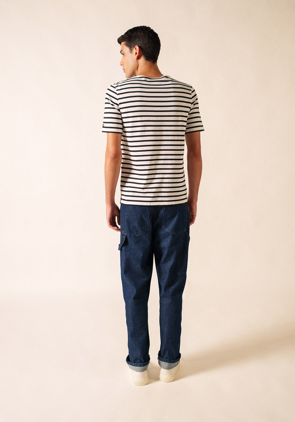 Levant Breton shirt (NEIGE/NOIR)