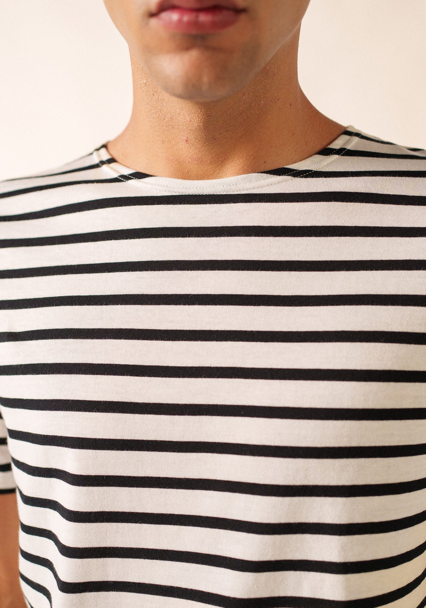 Levant Breton shirt (NEIGE/NOIR)