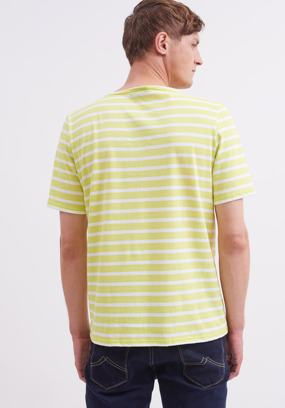 Levant Breton shirt (LIME/NEIGE)