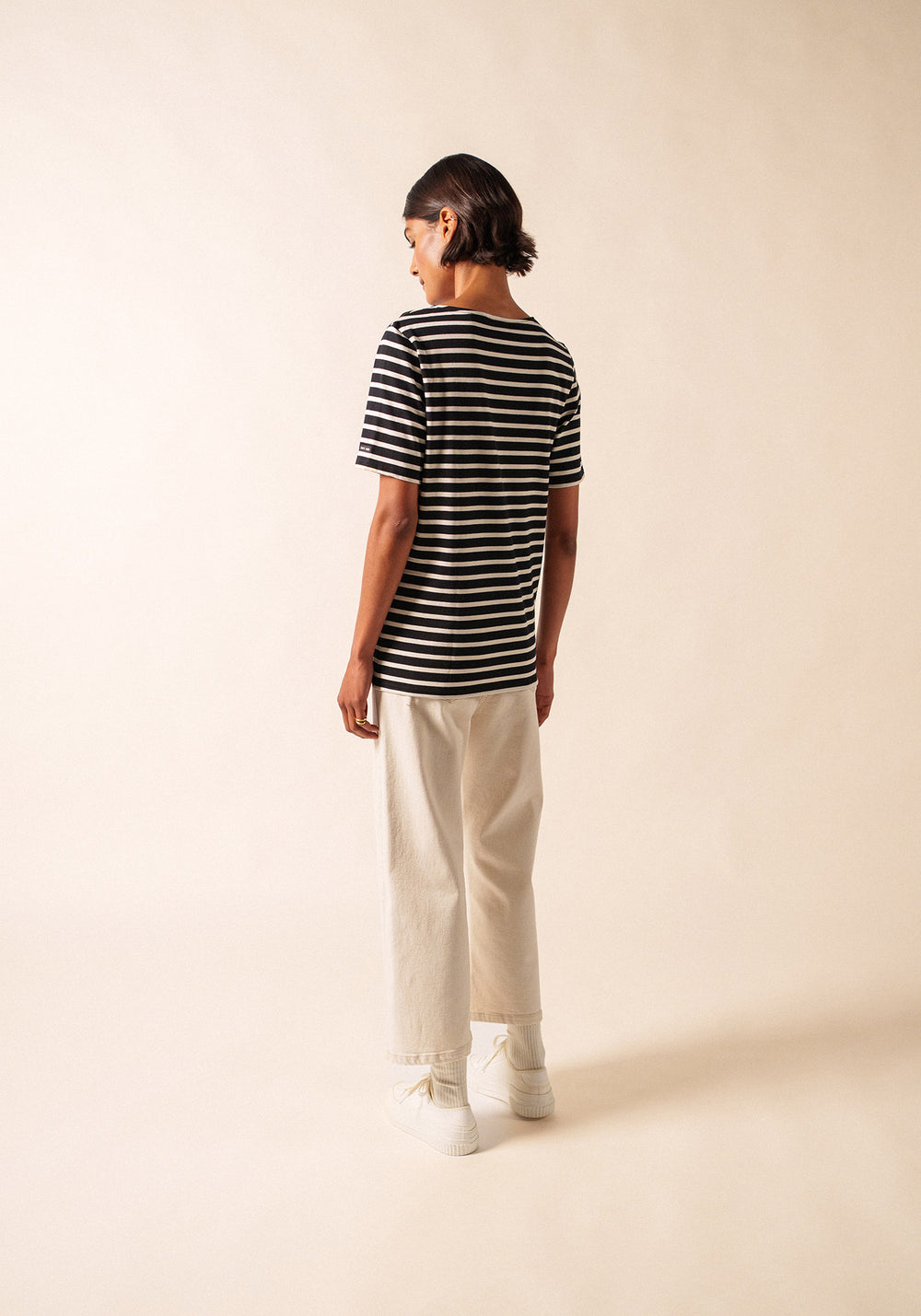 Levant Breton shirt (NOIR/ECRU)