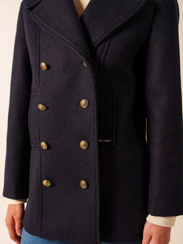 Mock double-breasting buttons