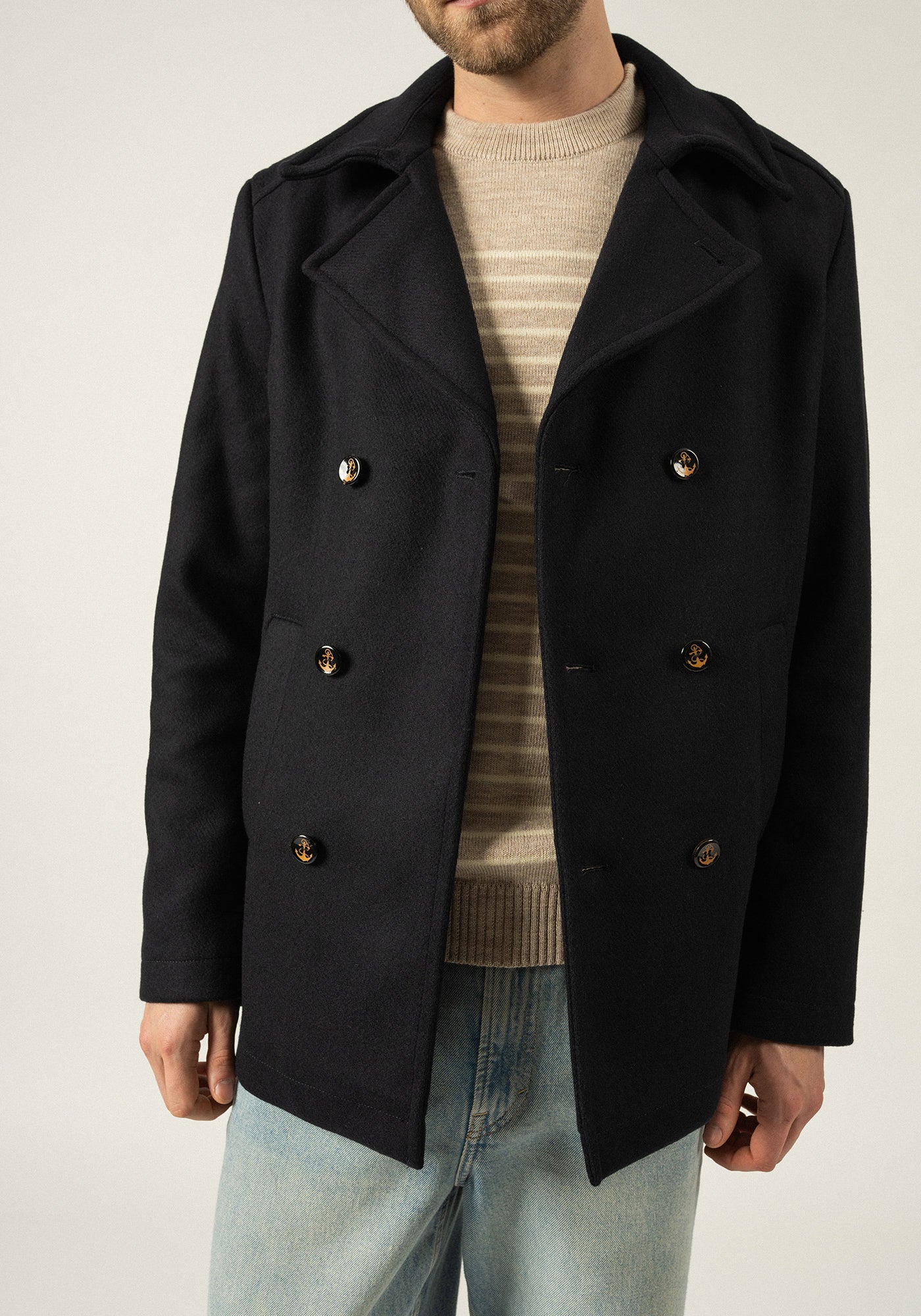 St Hilaire peacoat (NAVY)