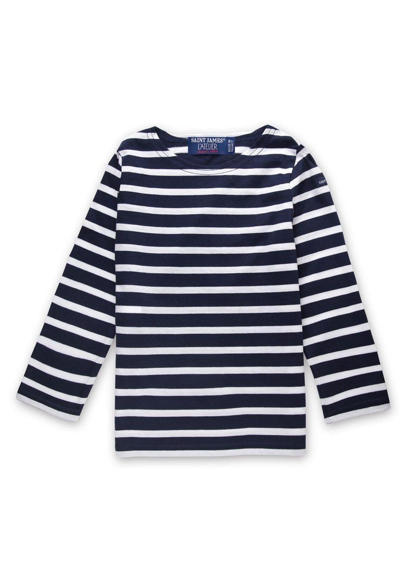 Miniquiers kids Breton shirt (MARINE/NEIGE)