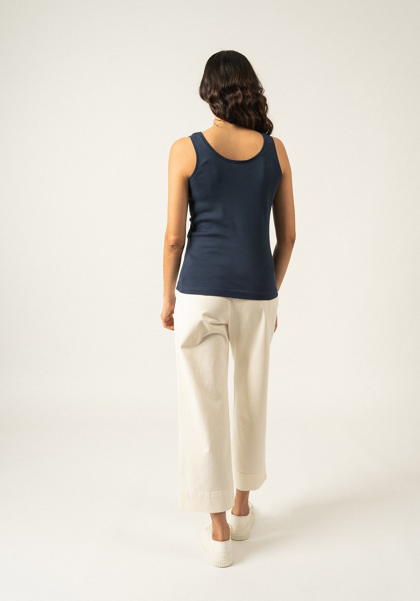 Bastia sleeveless top (MARINE)