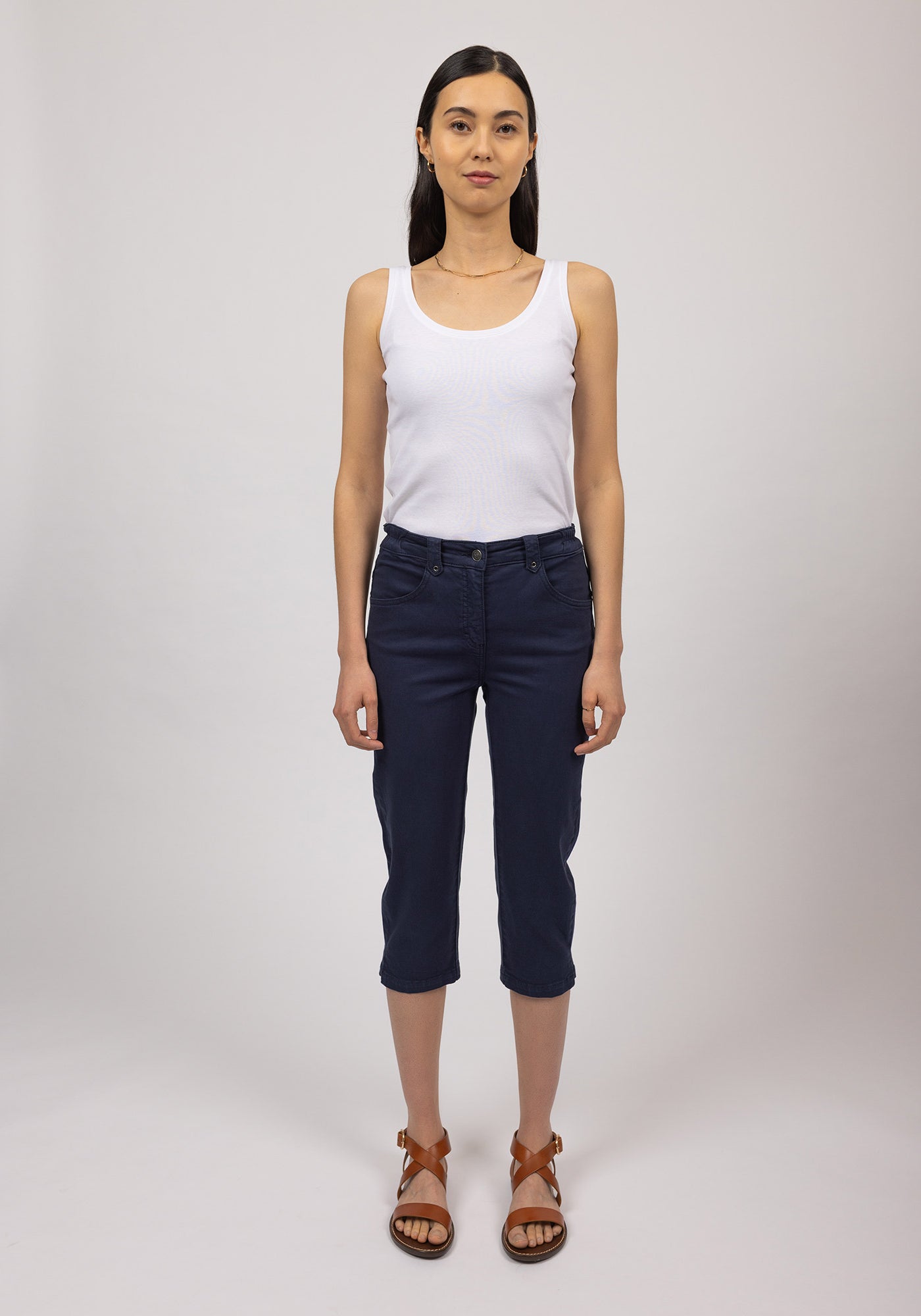 Elodie Capri pants (MARINE)